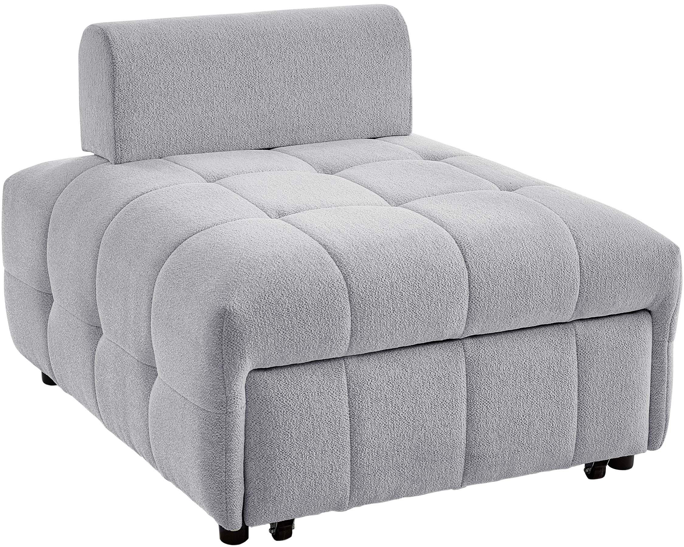 ATLANTIC home collection Bank Fabio Slaapstoel met zitdiepteverstelling
