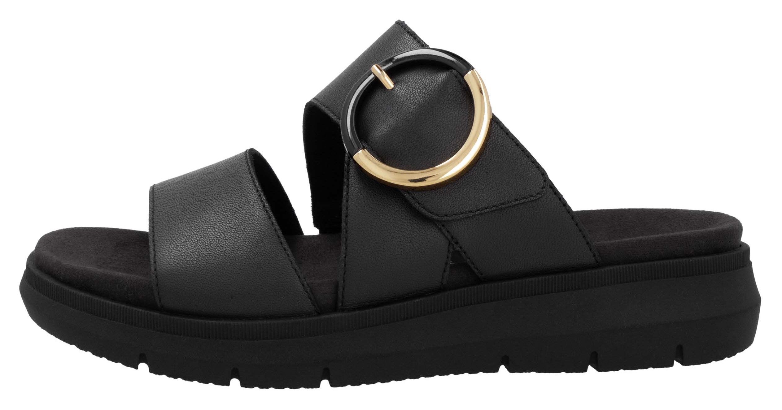 Remonte Slippers , wig hak, zomerschoen, gemaksschoen met klittenband