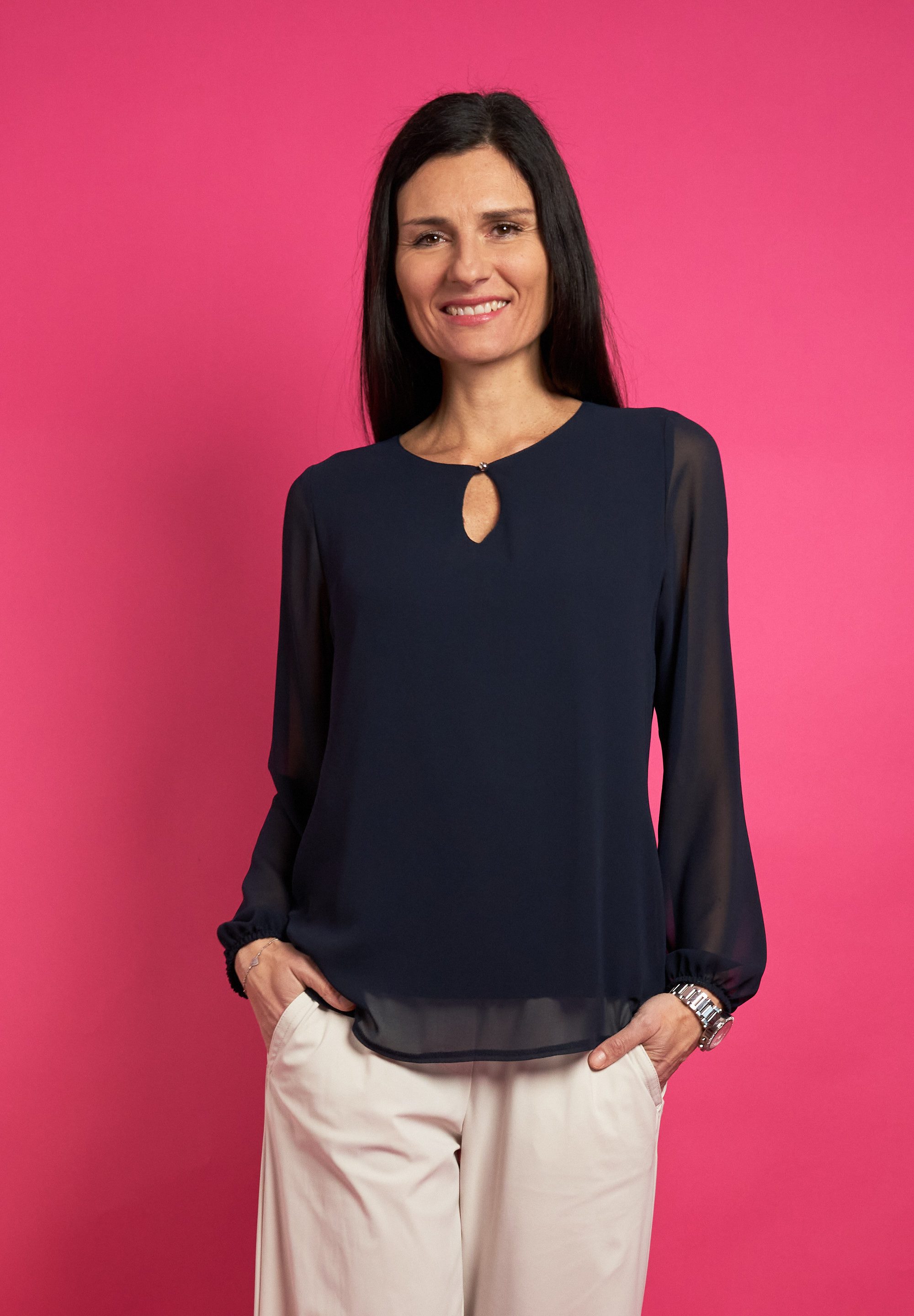Seidel Moden Blouse met lange mouwen Made in Germany