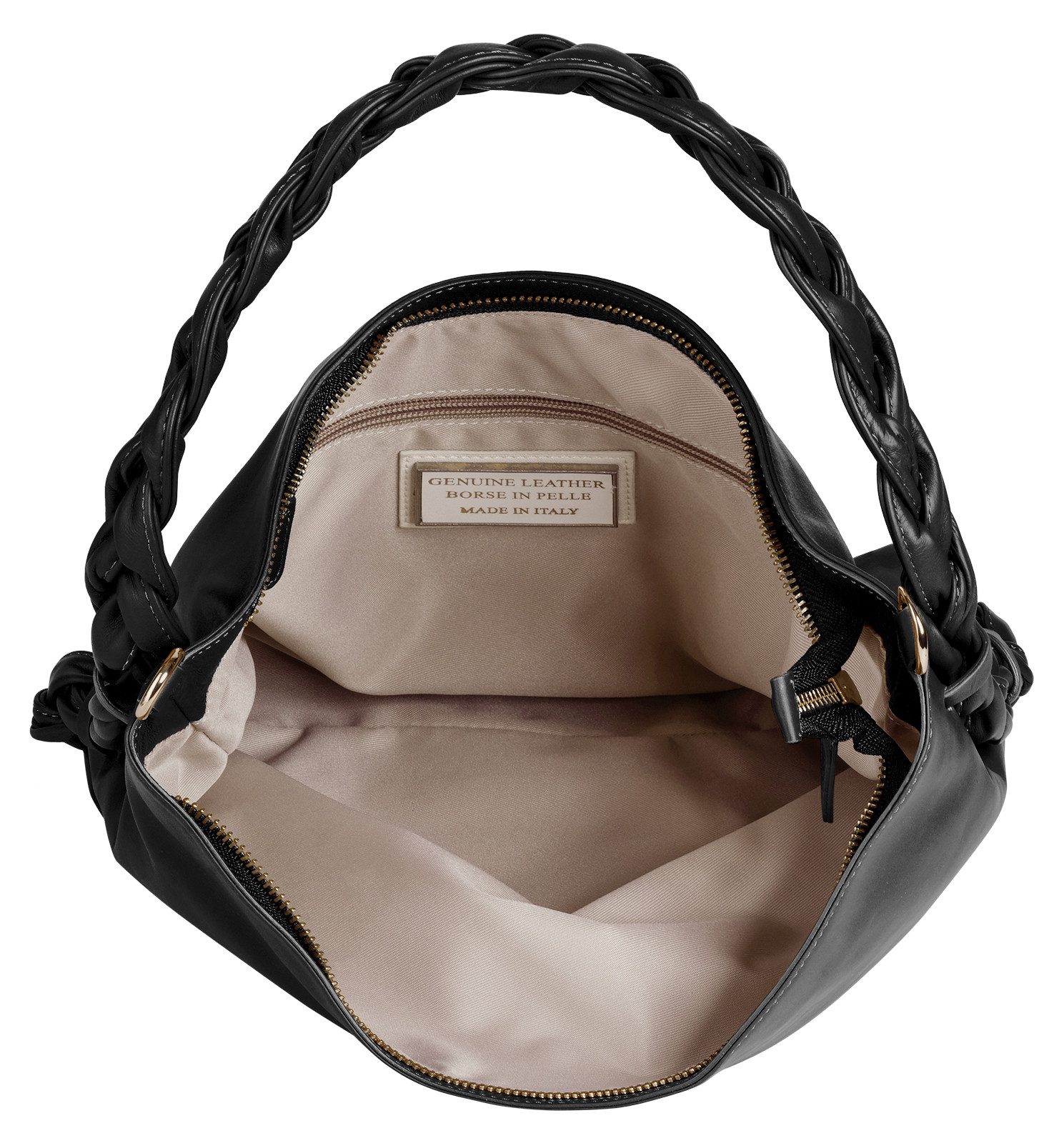 Samantha Look Schoudertas echt leer made in italy