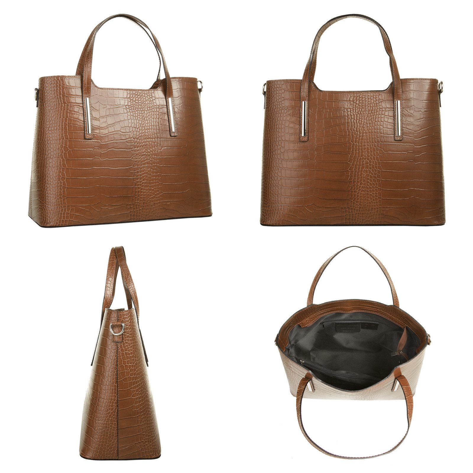 Cluty Tas echt leer, made in italy