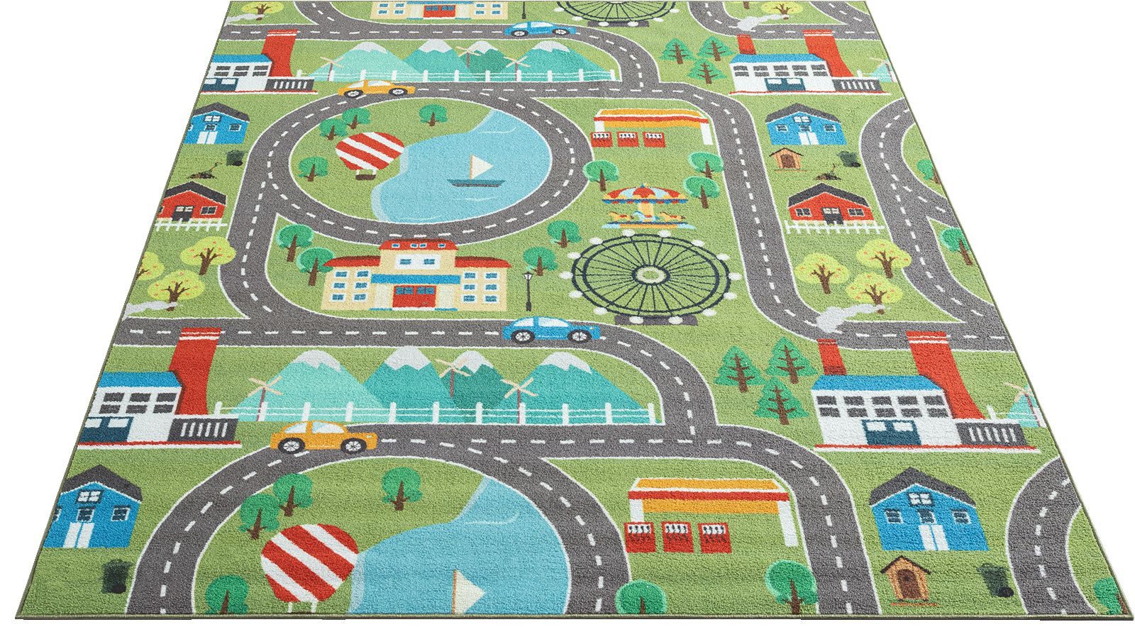 The carpet Vloerkleed Happy Life Life kinderkamer tapijt speelkleed onderhoudsvriendelijk