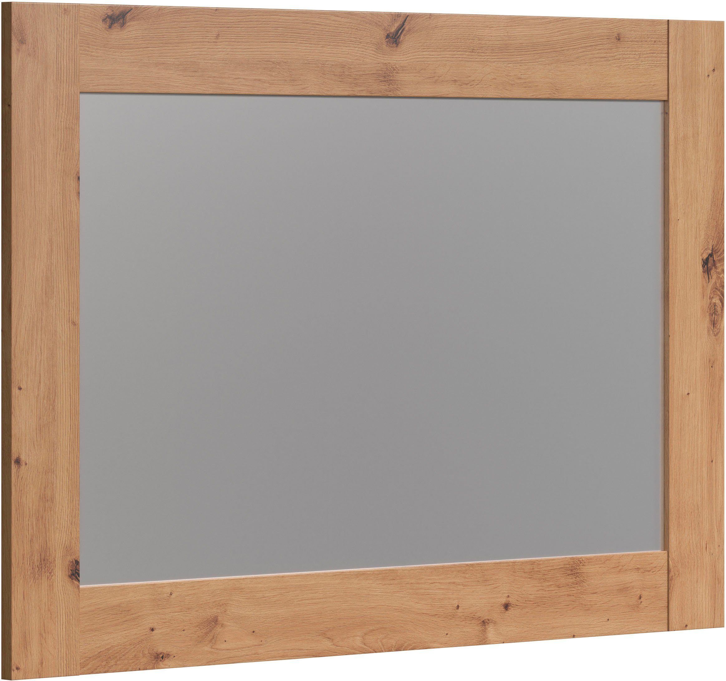 Home affaire Garderobespiegel Ambres Rechthoekige wandspiegel, lijst met houtloo, b x h ca.: 116 x 76 cm (1 stuk)