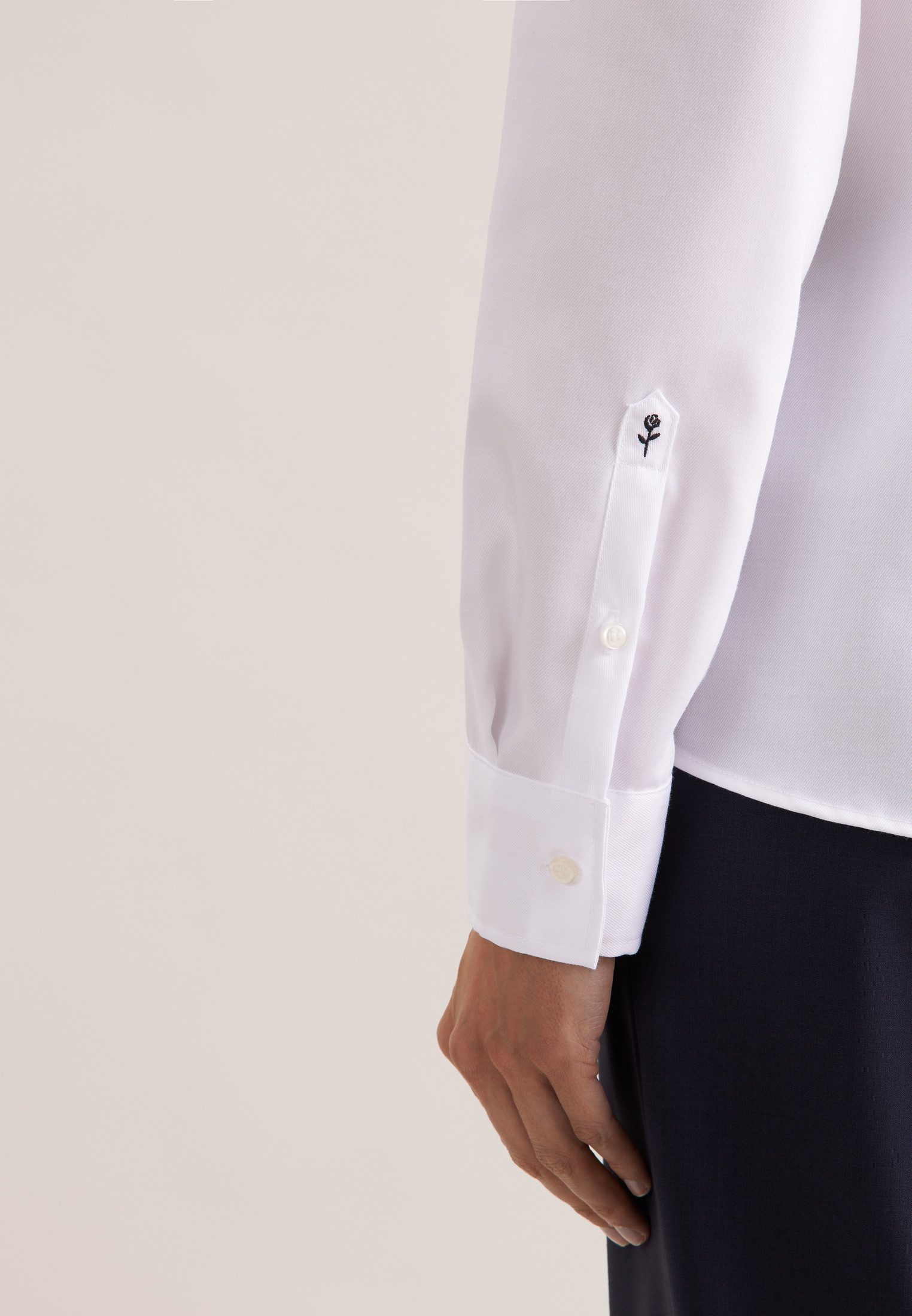 seidensticker Overhemdblouse 1/1 kraag uni