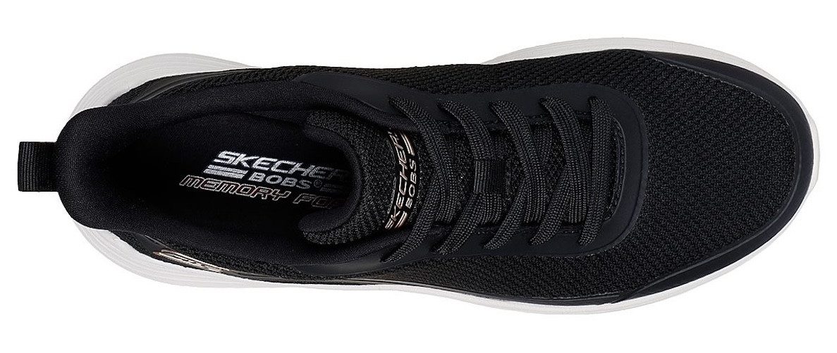 Skechers Sneakers BOBS SQUAD WAVES-STILL WADING trainingsschoenen, vrijetijdsschoen met stretch-veters voor instappen