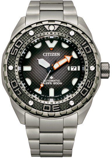 Citizen Automatisch horloge Promaster Mechanical Diver Horloge, herenhorloge, duikhorloge, tot 20 bar waterdicht, saffierglas (set, 2-delig, Met extra verlengingsband in zwart)