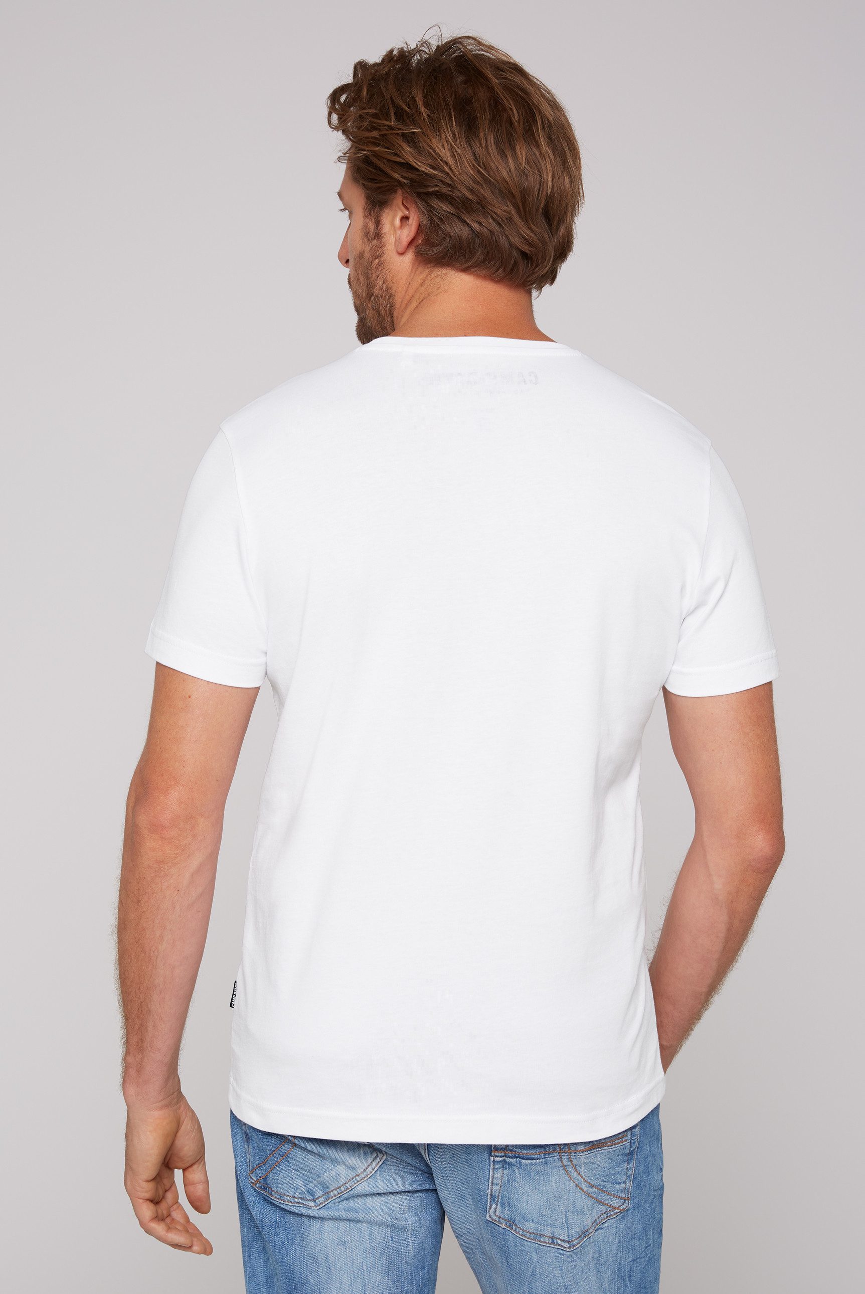 CAMP DAVID T-shirt met logoprint voor