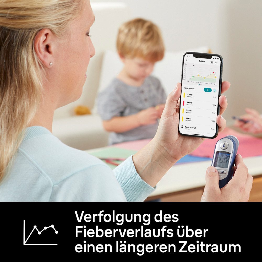 Braun Koortsthermometer ThermoScan® 7+ connect Ohrthermometer IRT6575NWE
