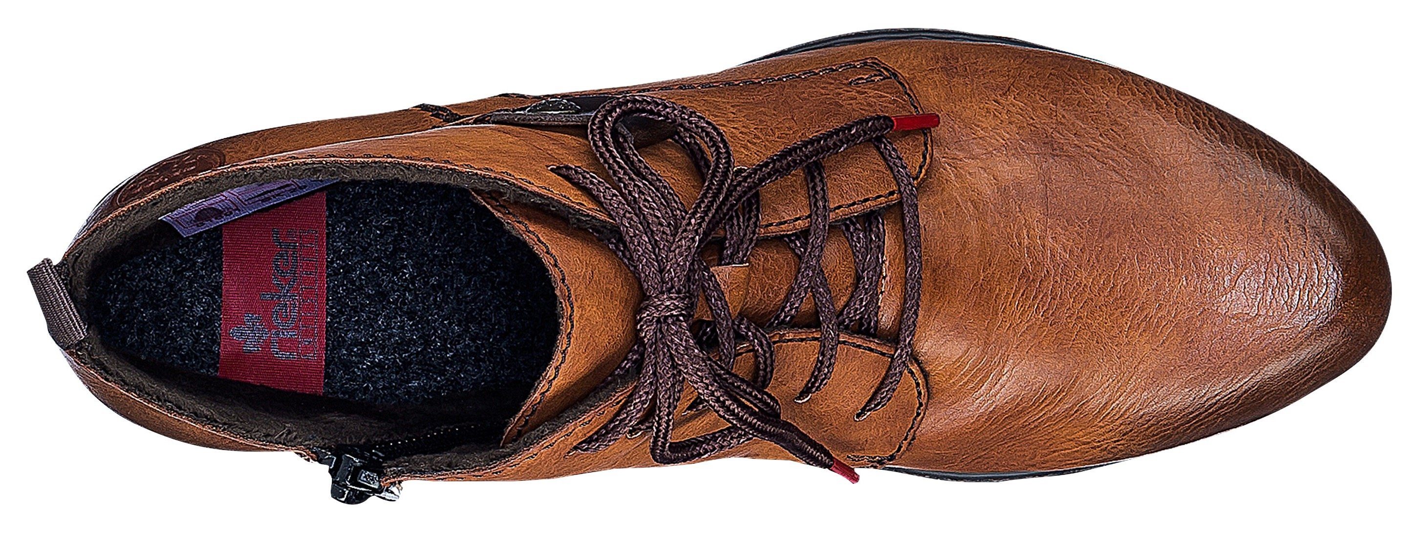 Rieker Veterlaarsjes , veterschoenen, blokhak, in elegante look