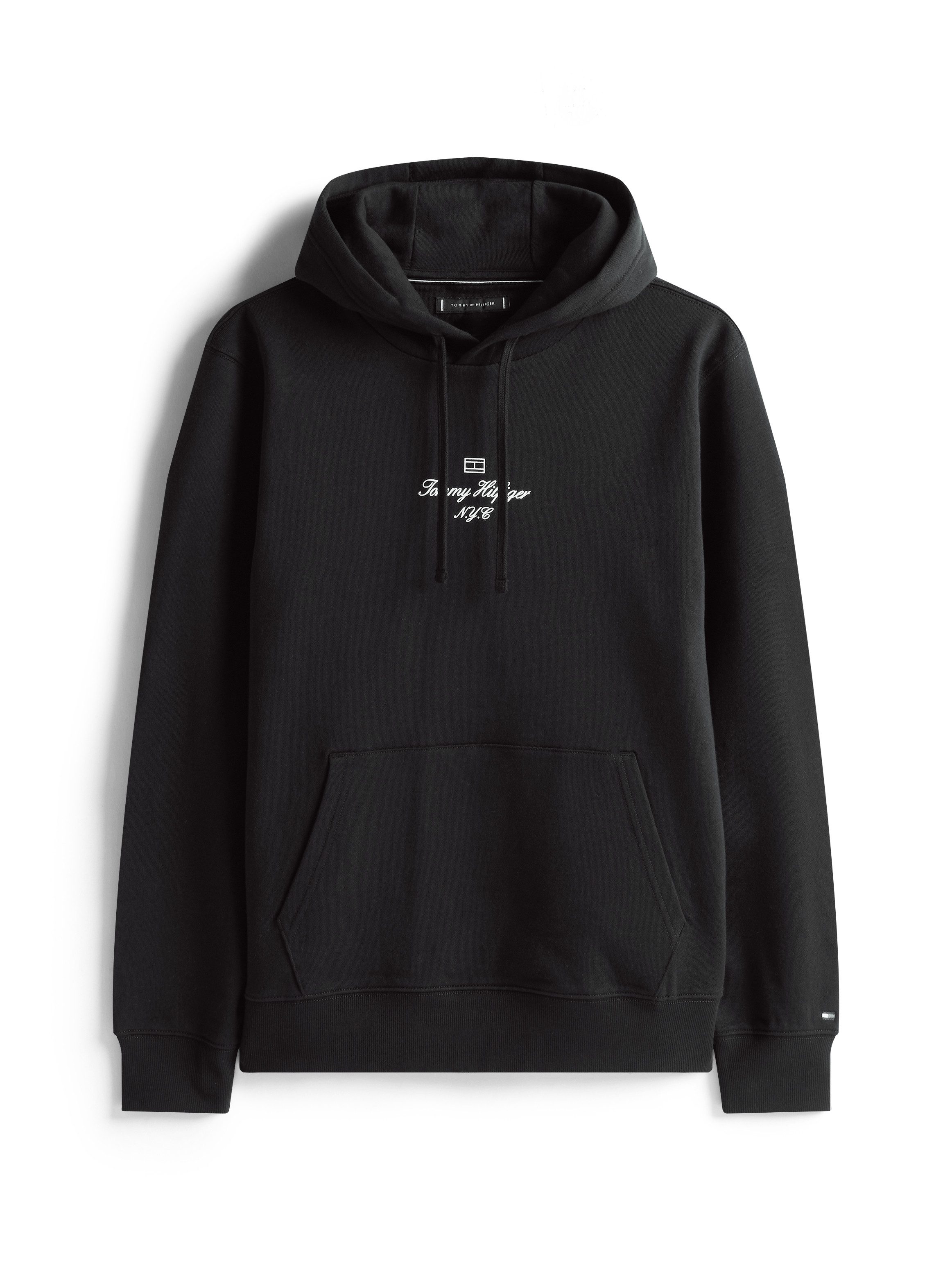 Tommy Hilfiger Hoodie OUTLINE FLAG SCRIPT HOODIE met contrastkleurig borduursel