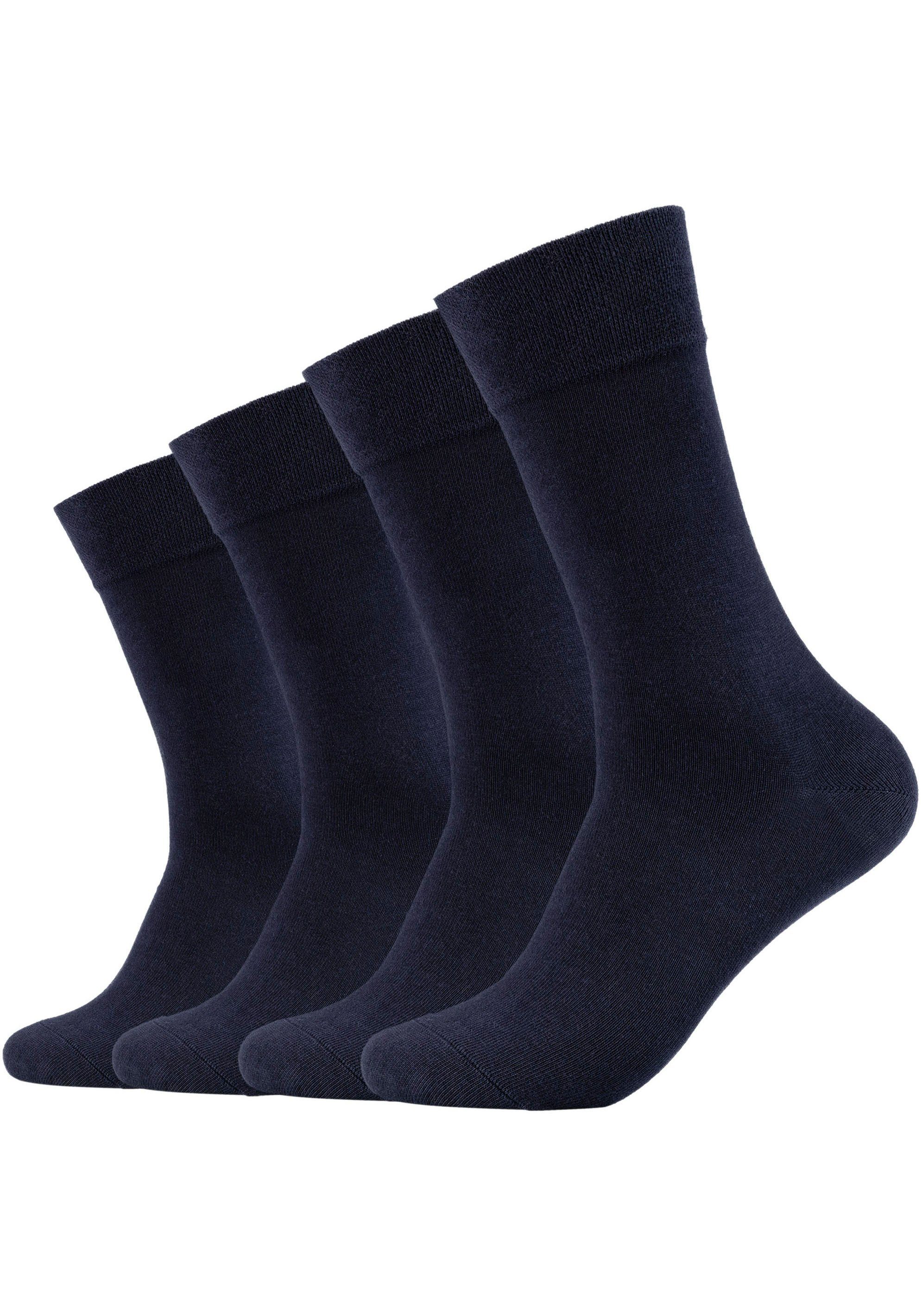Camano Sokken CA-Soft verstevigd hiel- en teengebied (4 paar, Set van 4) jongens sokken maat 39 (42) blauw