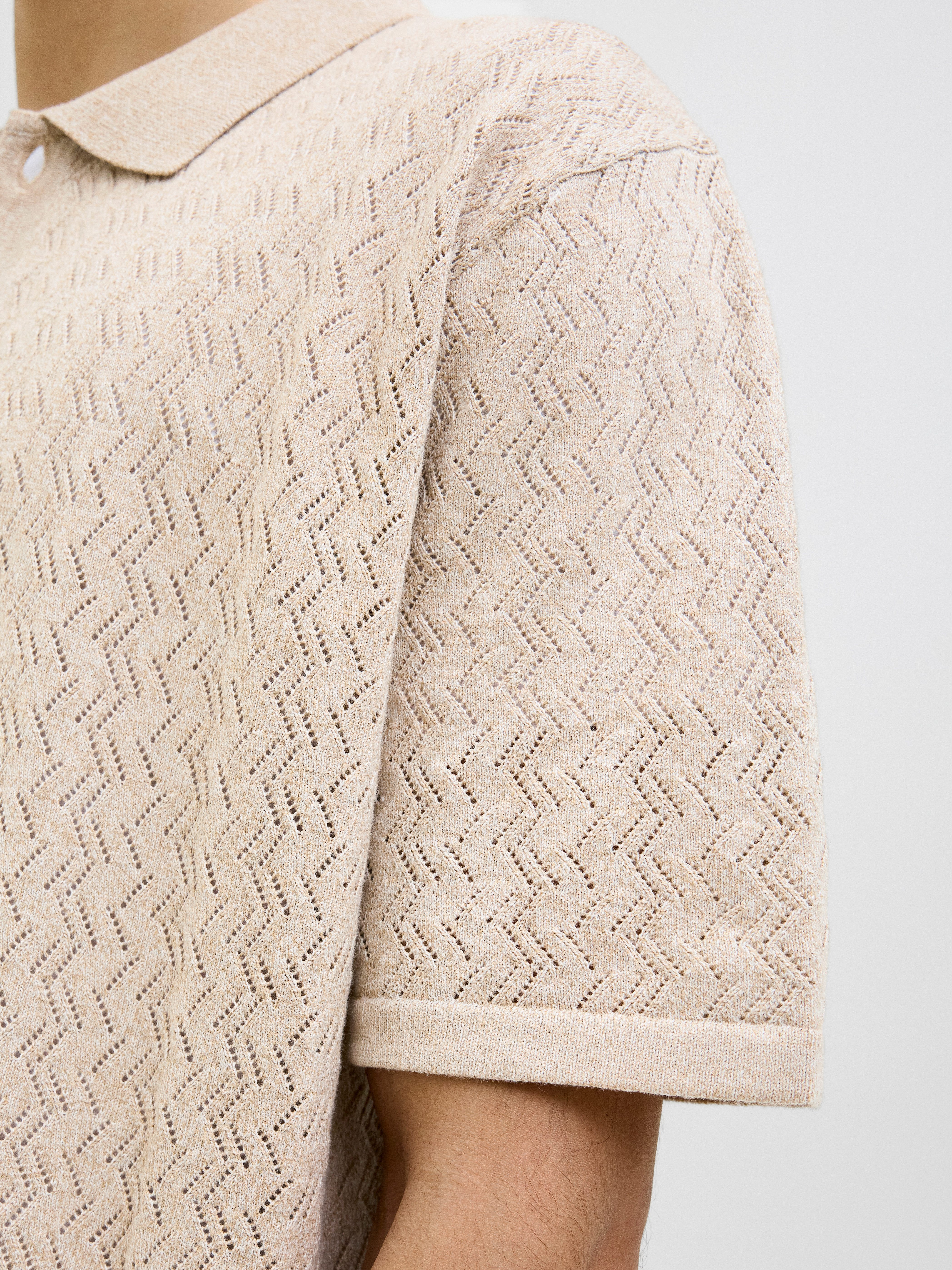 Jack & Jones Trui met polokraag JORTYLER KNIT SS POLO SN