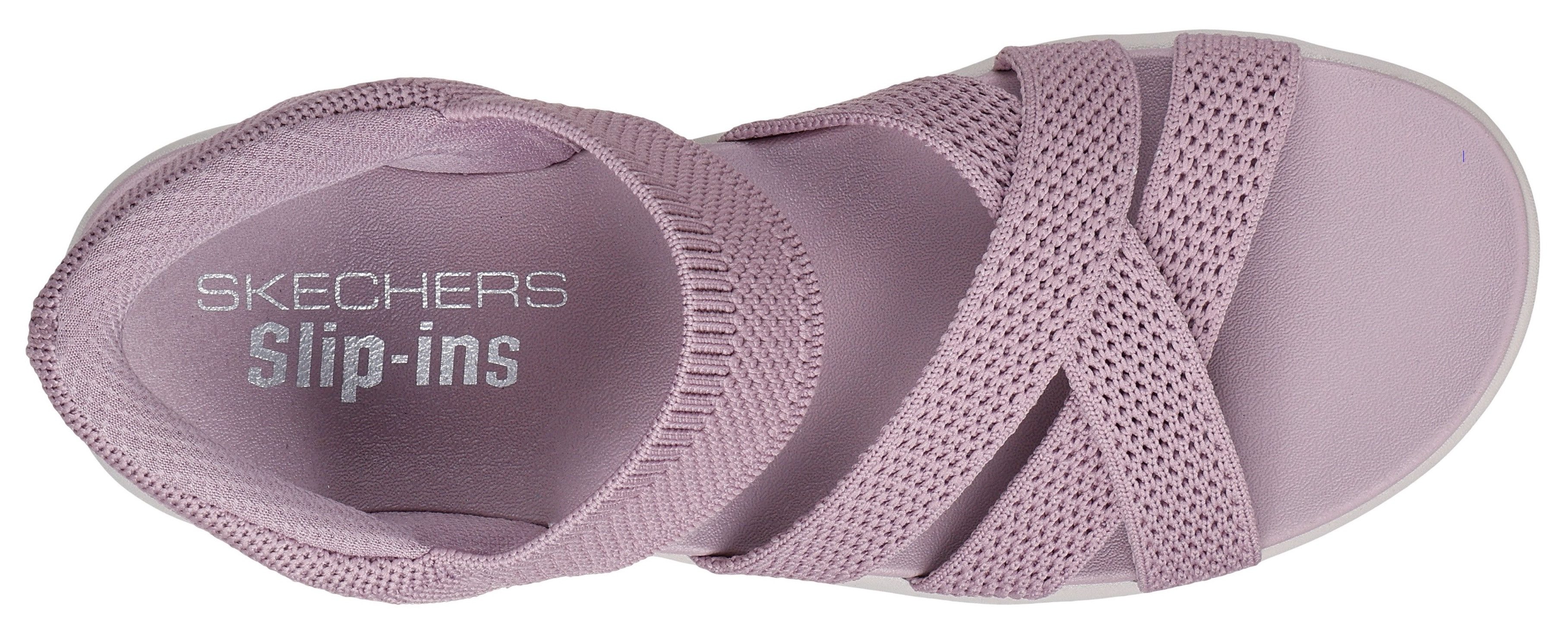 Skechers Sleehaksandaaltjes ARYA , vrijetijdsschoen, sandaal in vegan verwerking