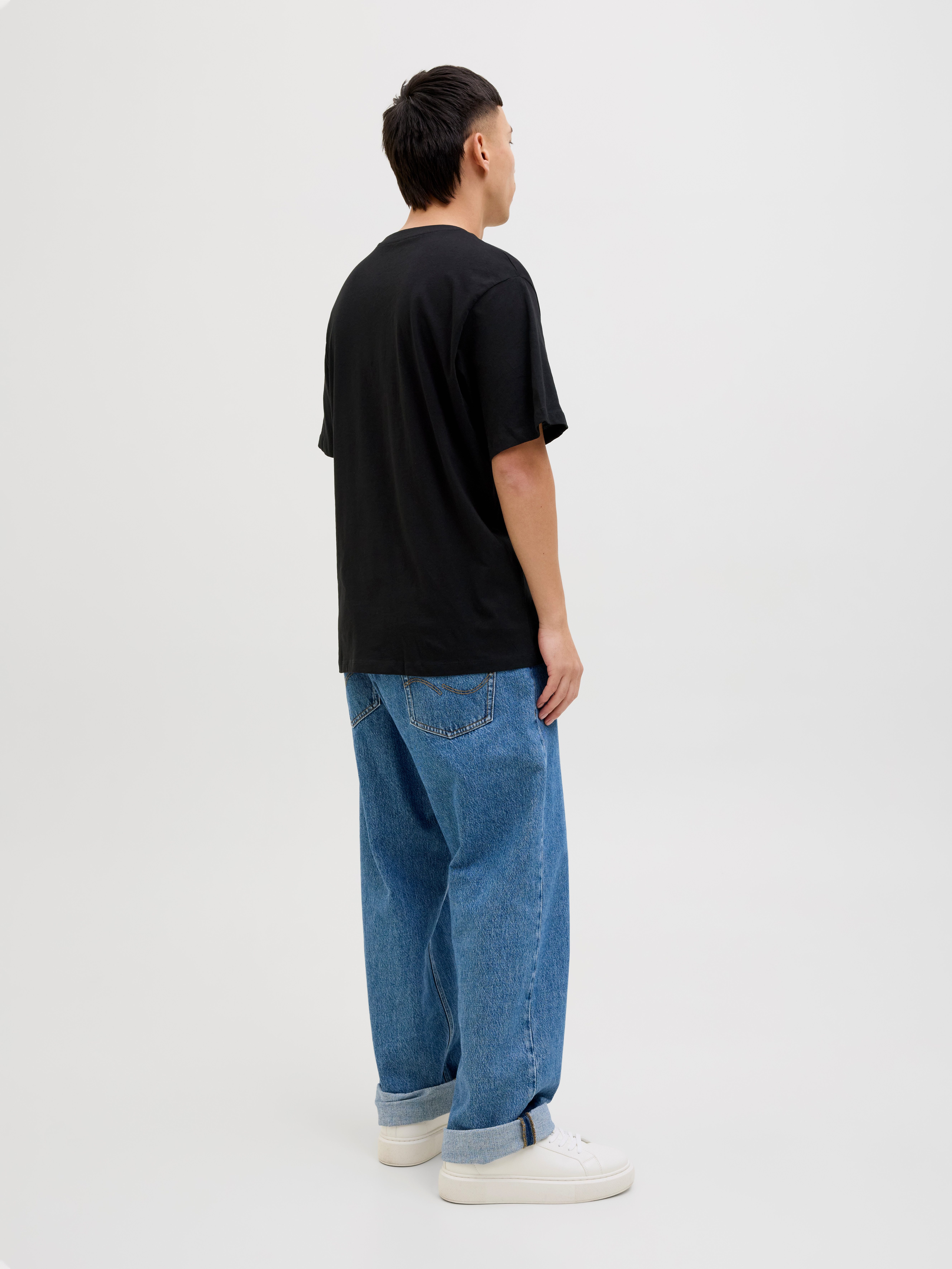Jack & Jones Shirt met korte mouwen JJHUGO LOOSE TEE SS CREW NECK 3PK MP