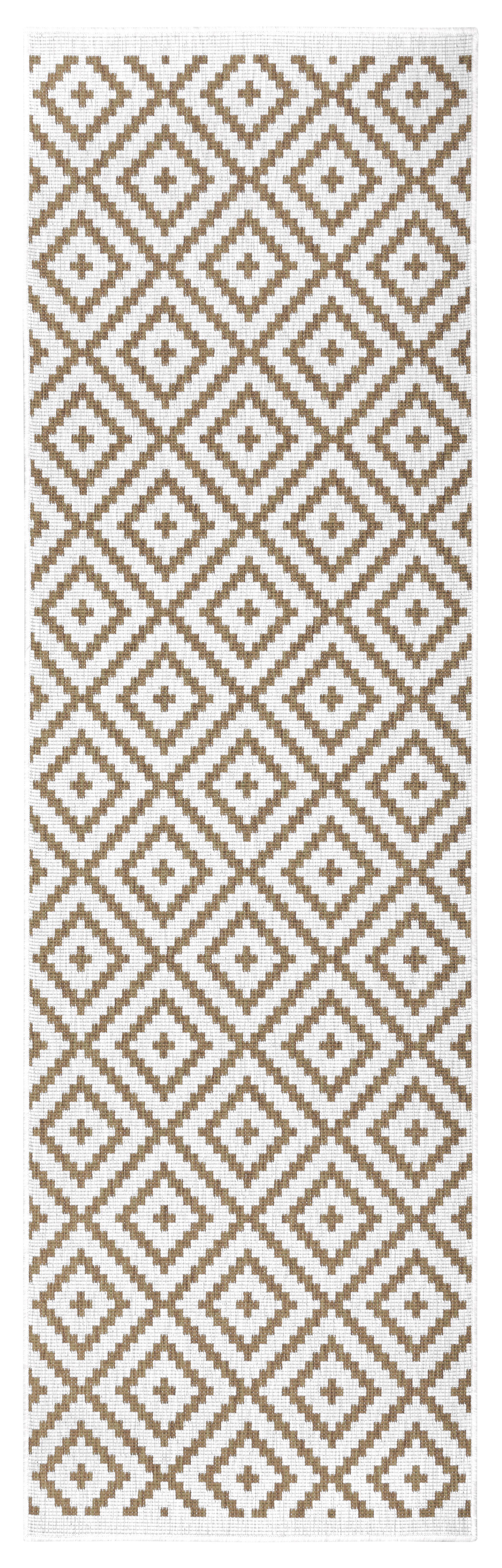 my home Loper Ronda tweezijdig te gebruiken kleed Sisal-look, platweefsel, in- en outdoor, geometrisch boho design