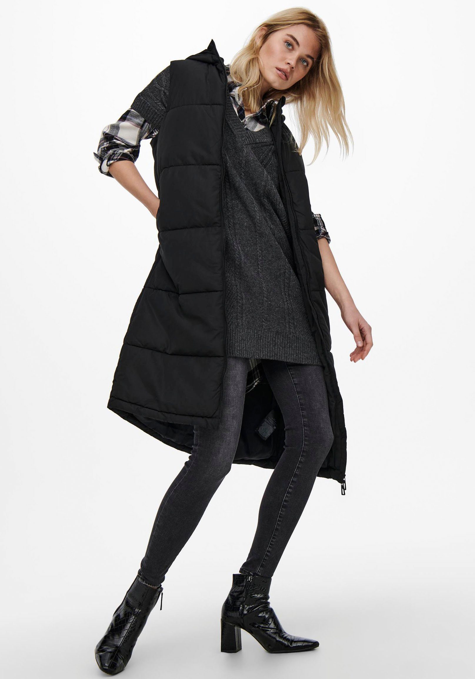 Only Bodywarmer ONLALINA LONG WAISTCOAT OTW NOOS
