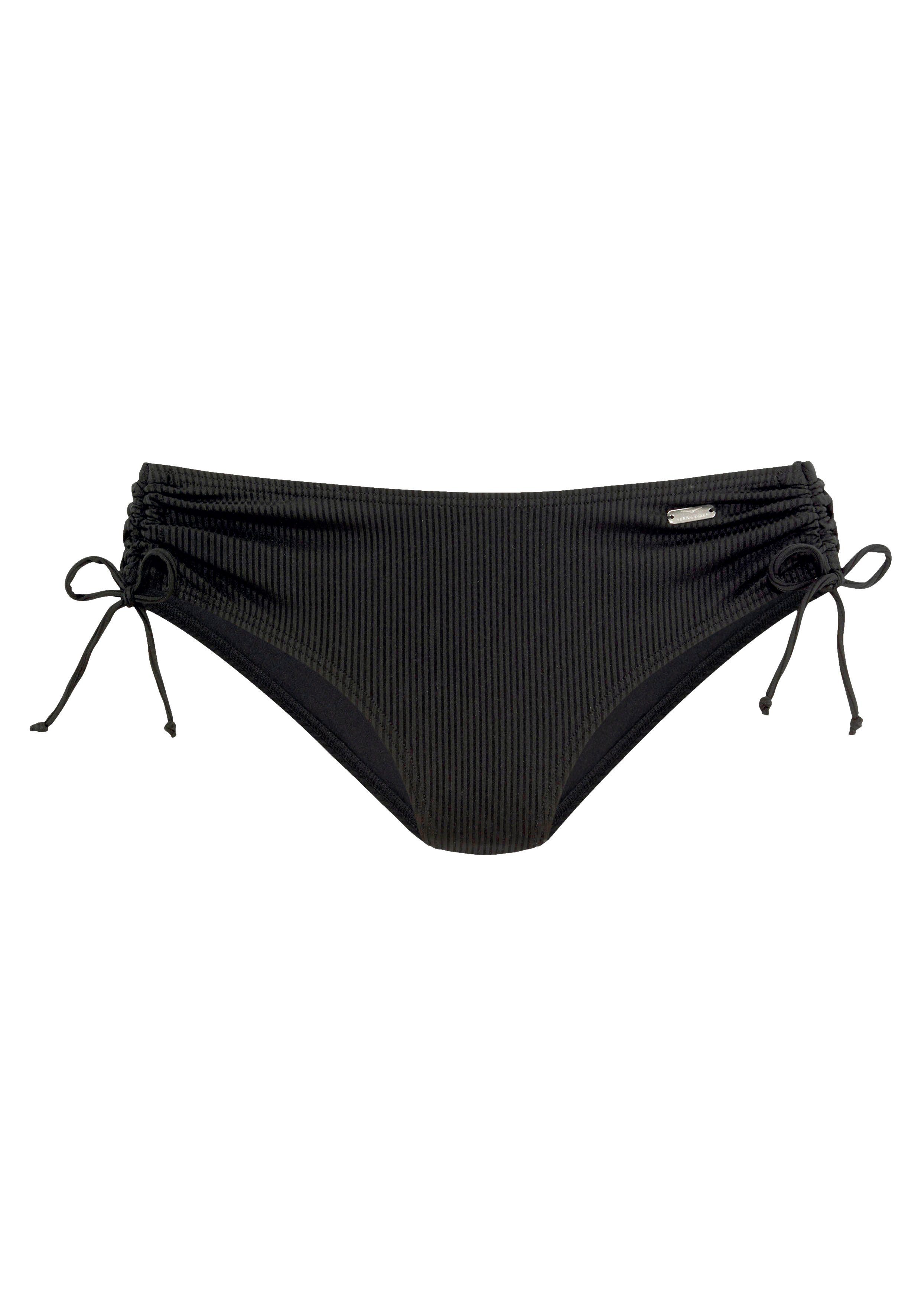 Venice Beach Bikinibroekje Lucky van geribbelde structuurstof