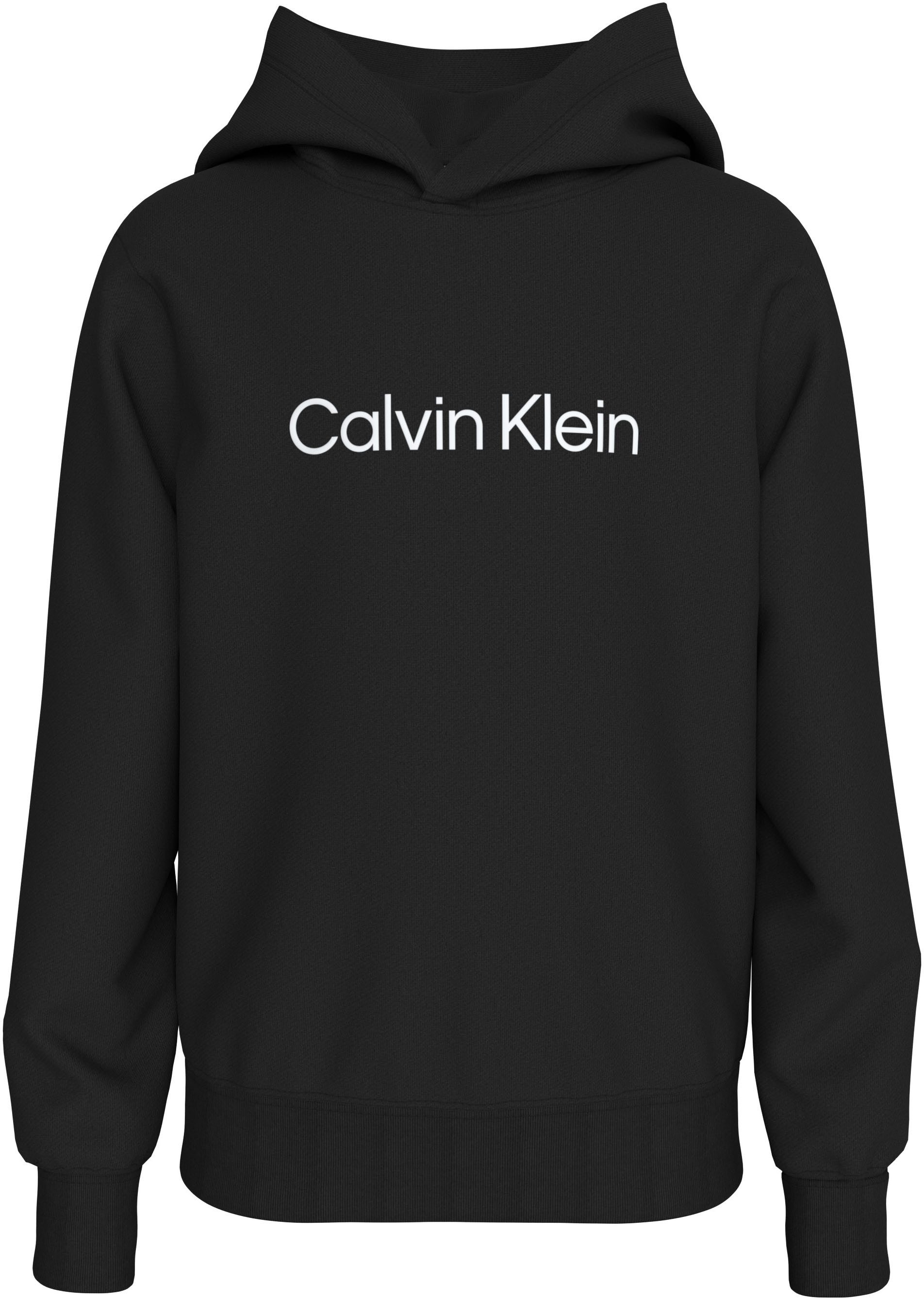 Calvin Klein Hoodie INST. LOGO REG. TERRY HOODIE voor kinderen tot 16 jaar en met logo-opdruk