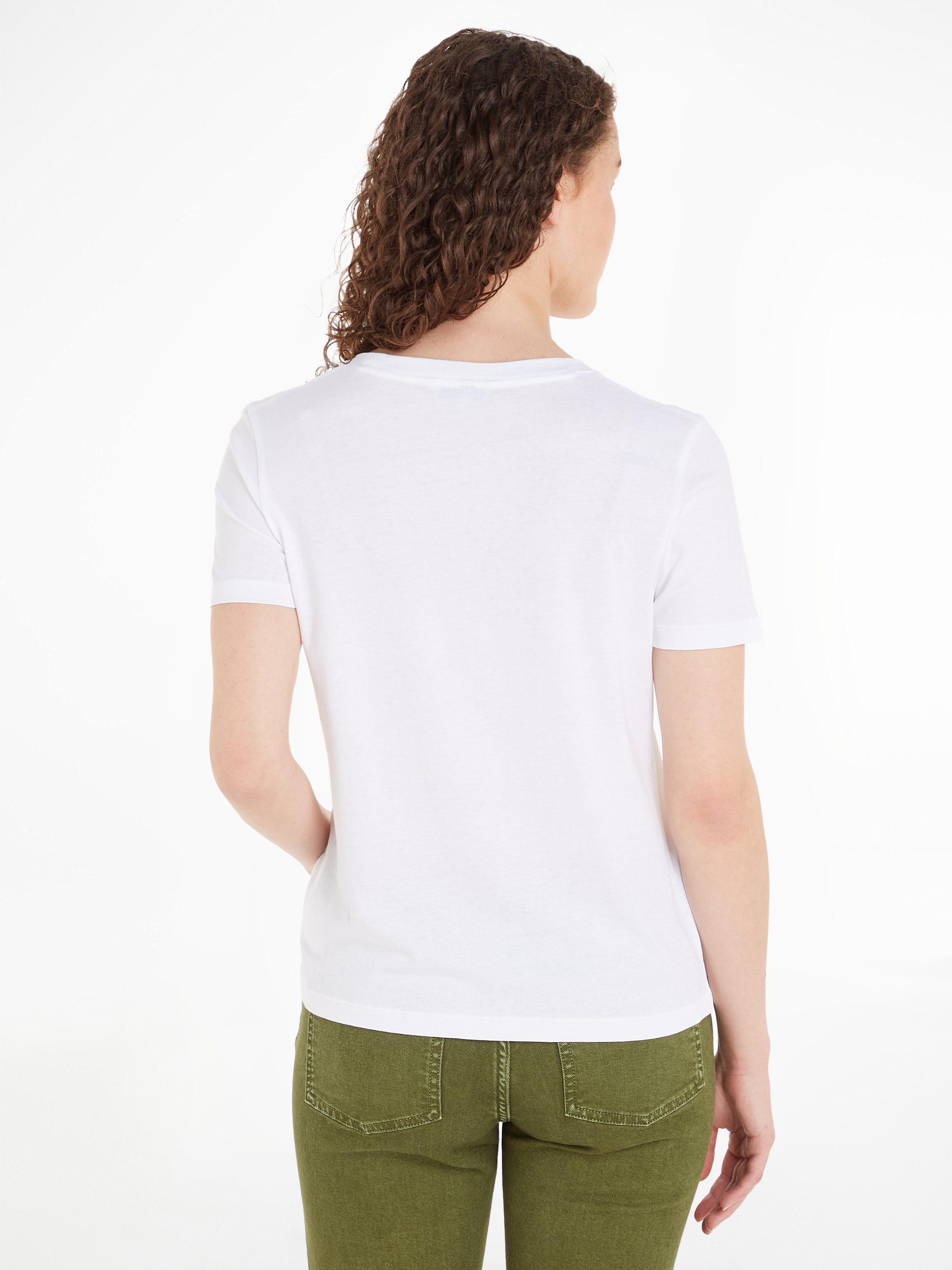 Tommy Hilfiger T-shirt REG CORP LOGO C-NK met logo en borduursel