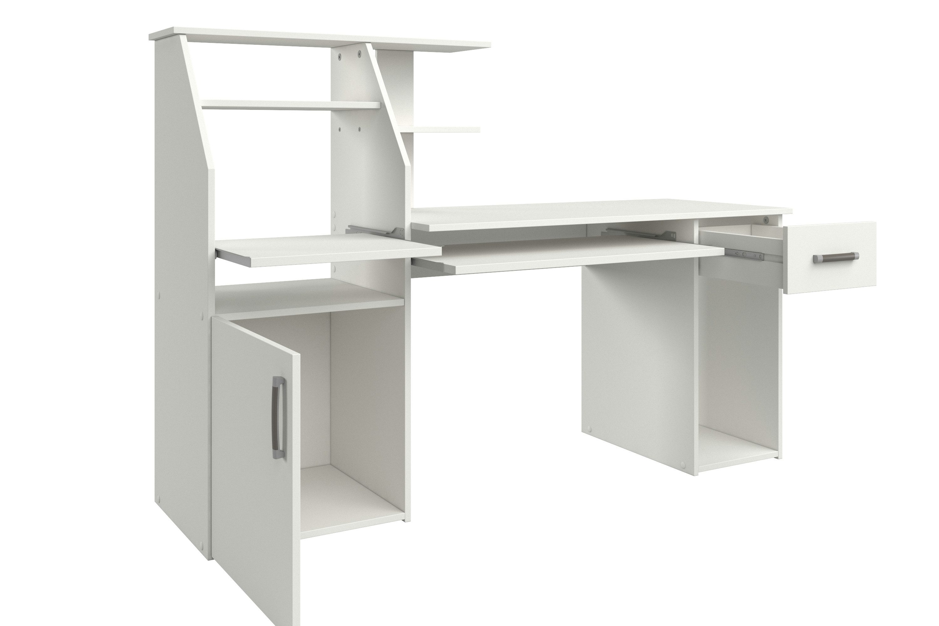VOGL Möbelfabrik Bureau Don met uittrekplank voor het toetsenbord, made in germany