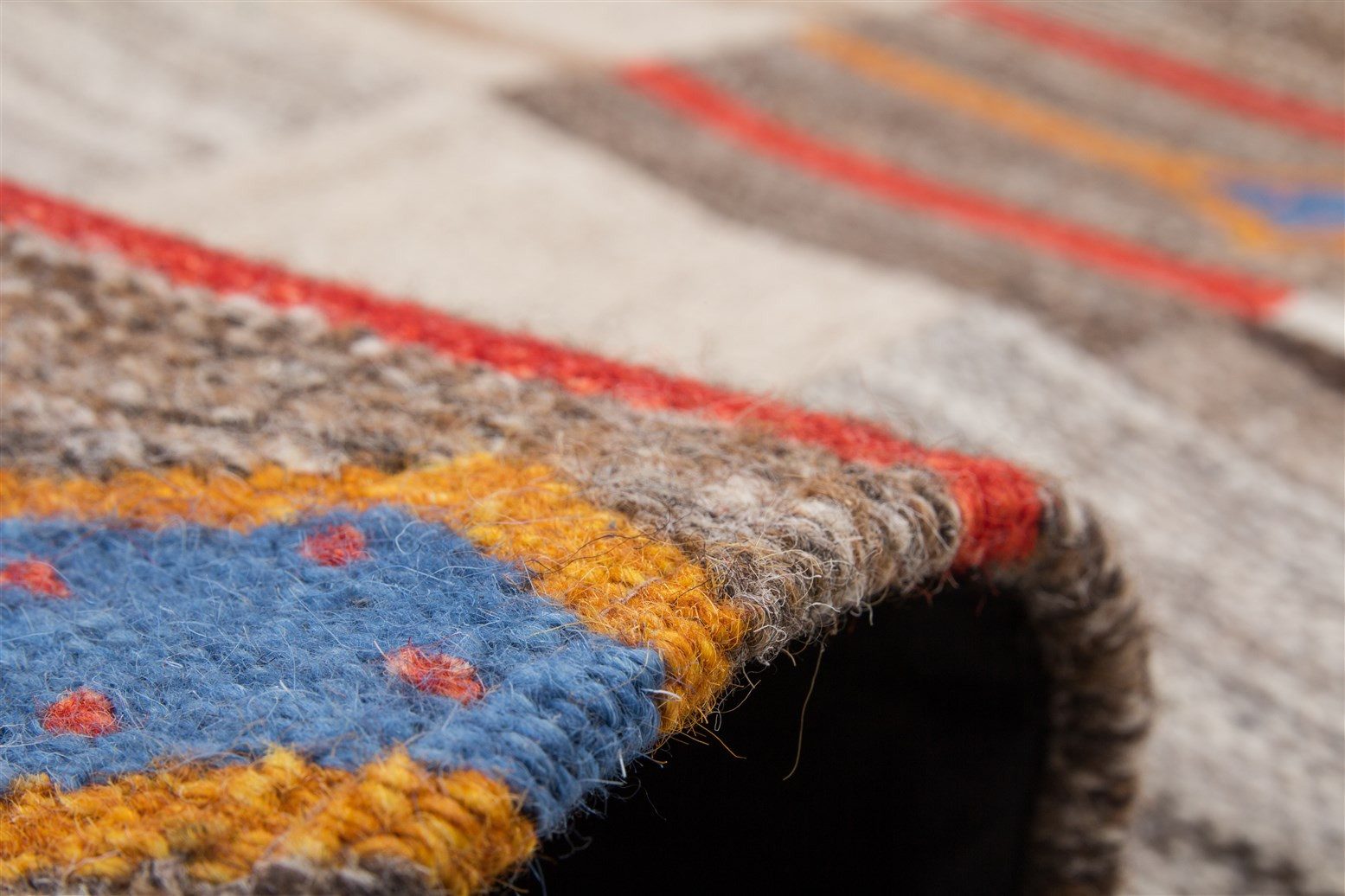 Kayoom Vloerkleed Radical 220 Handgeweven jacquard-kilim, hoogwaardige materiaalcombinatie