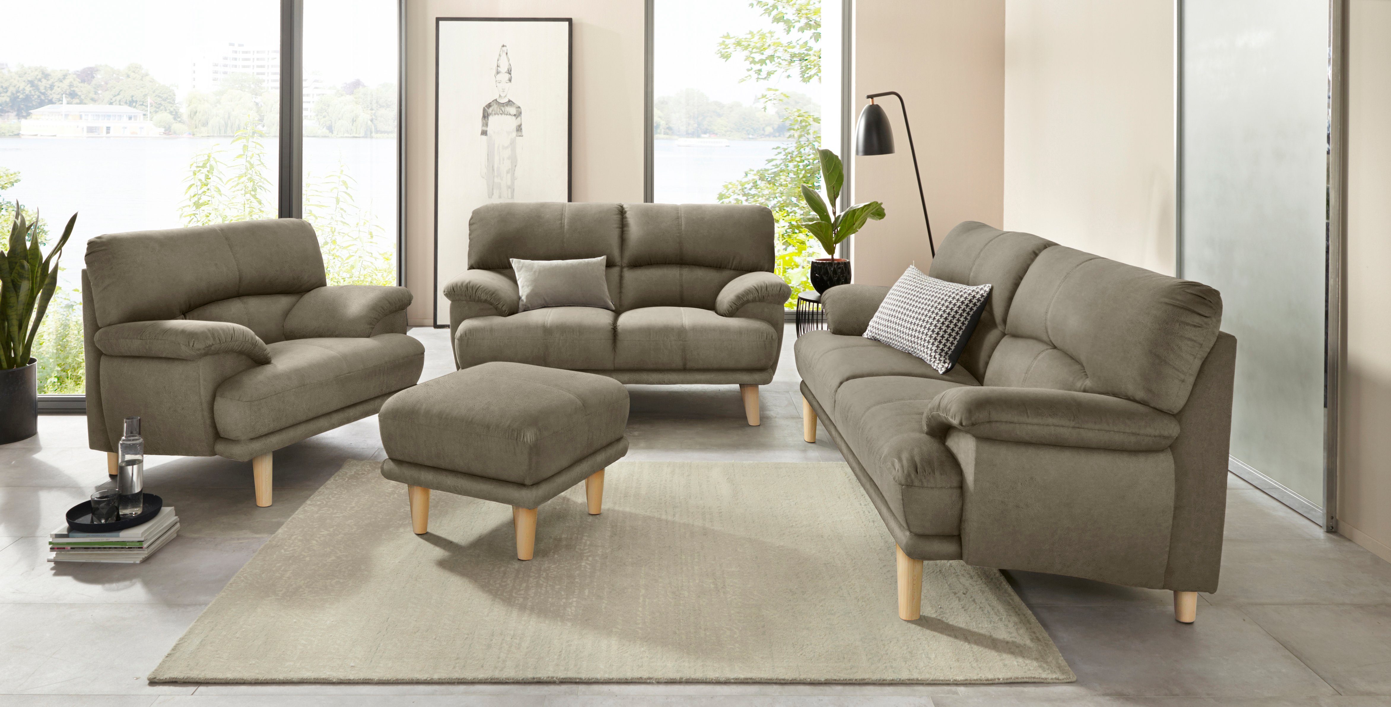 TRENDMANUFAKTUR Fauteuil Cecilia, loungestoel, Italiaans ontwerp, comfortabele armleuningen