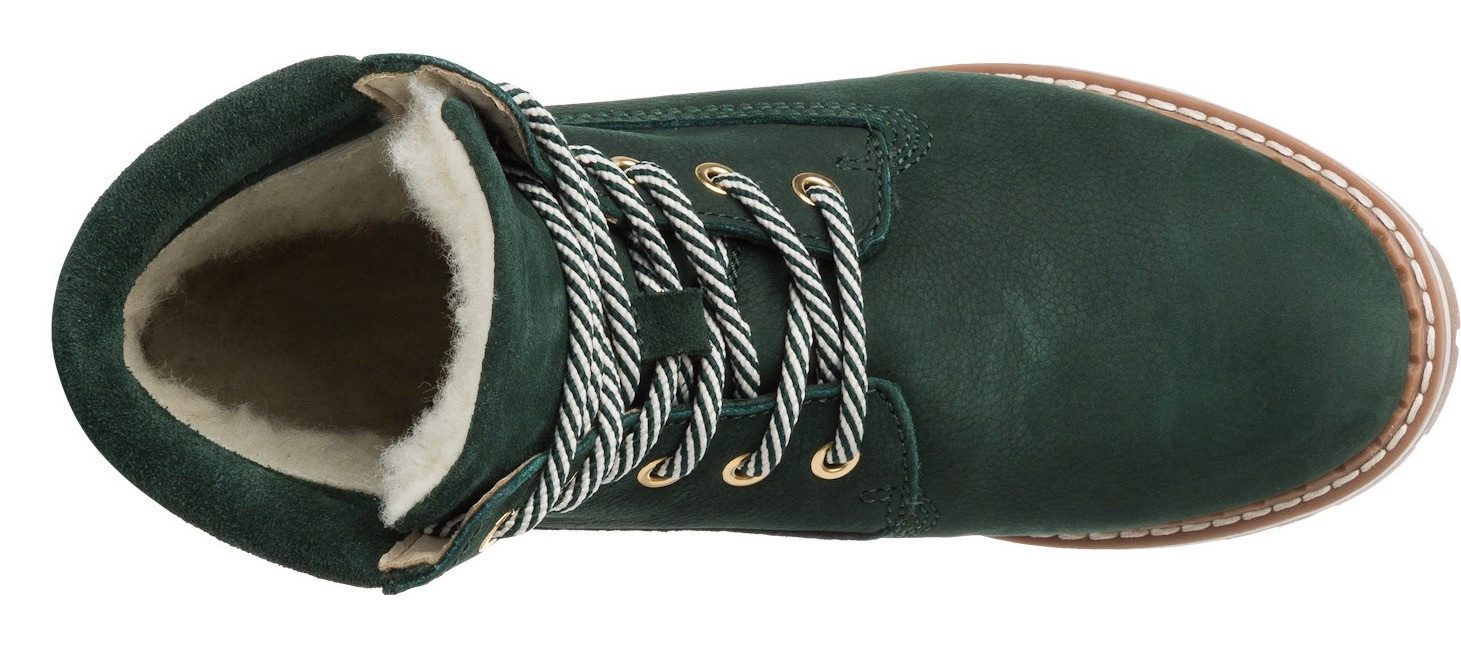 Tamaris Winterlaarzen blokhak, veterschoenen, outdoorschoen met duo-tex-uitrusting