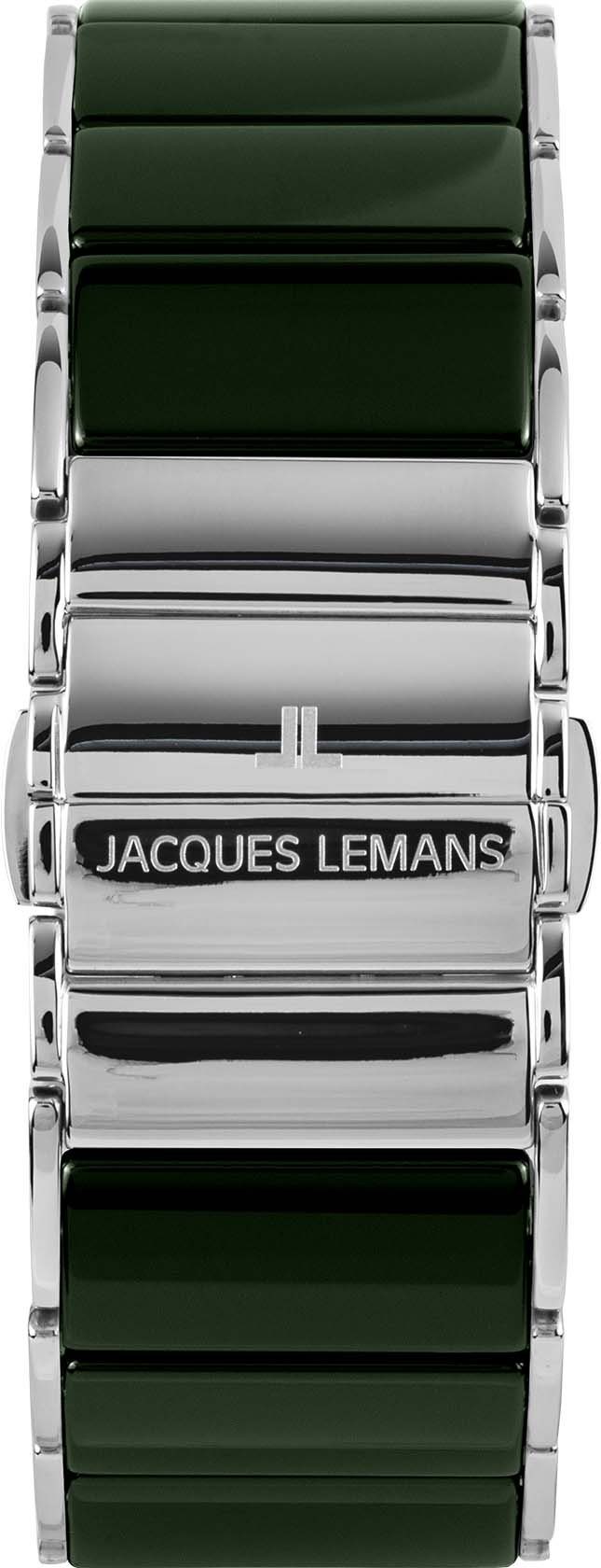 Jacques Lemans Chronograaf Dublin, 1-1941G Quartz horloge, armbanduhr, dameshorloge, herenhorloge, keramiek, stopfunctie