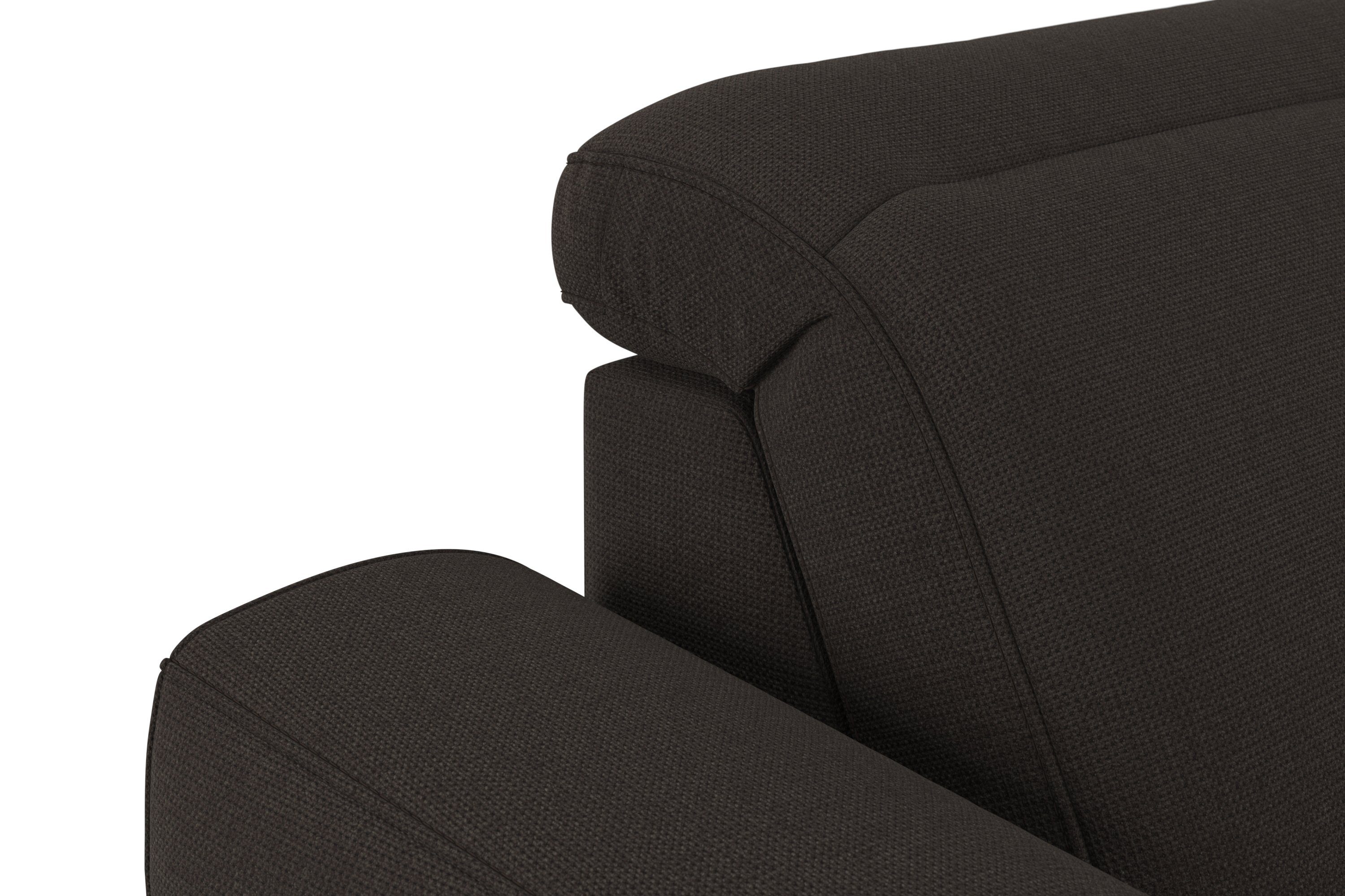 sit&more Zithoek Dundee U-vorm met binnenvering en massief houten poten, naar keuze met verstelbare hoofdsteun
