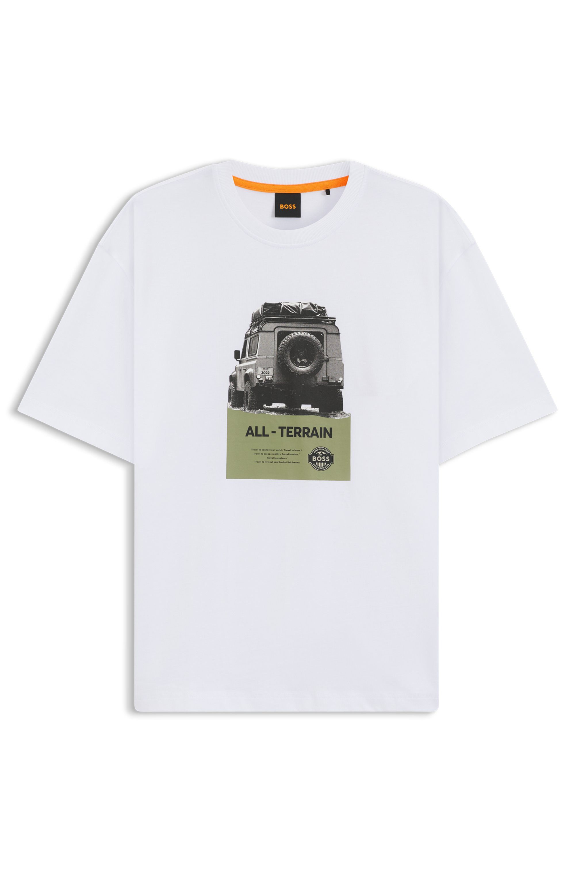 Boss Orange T-shirt Te Wagon with cool photo print