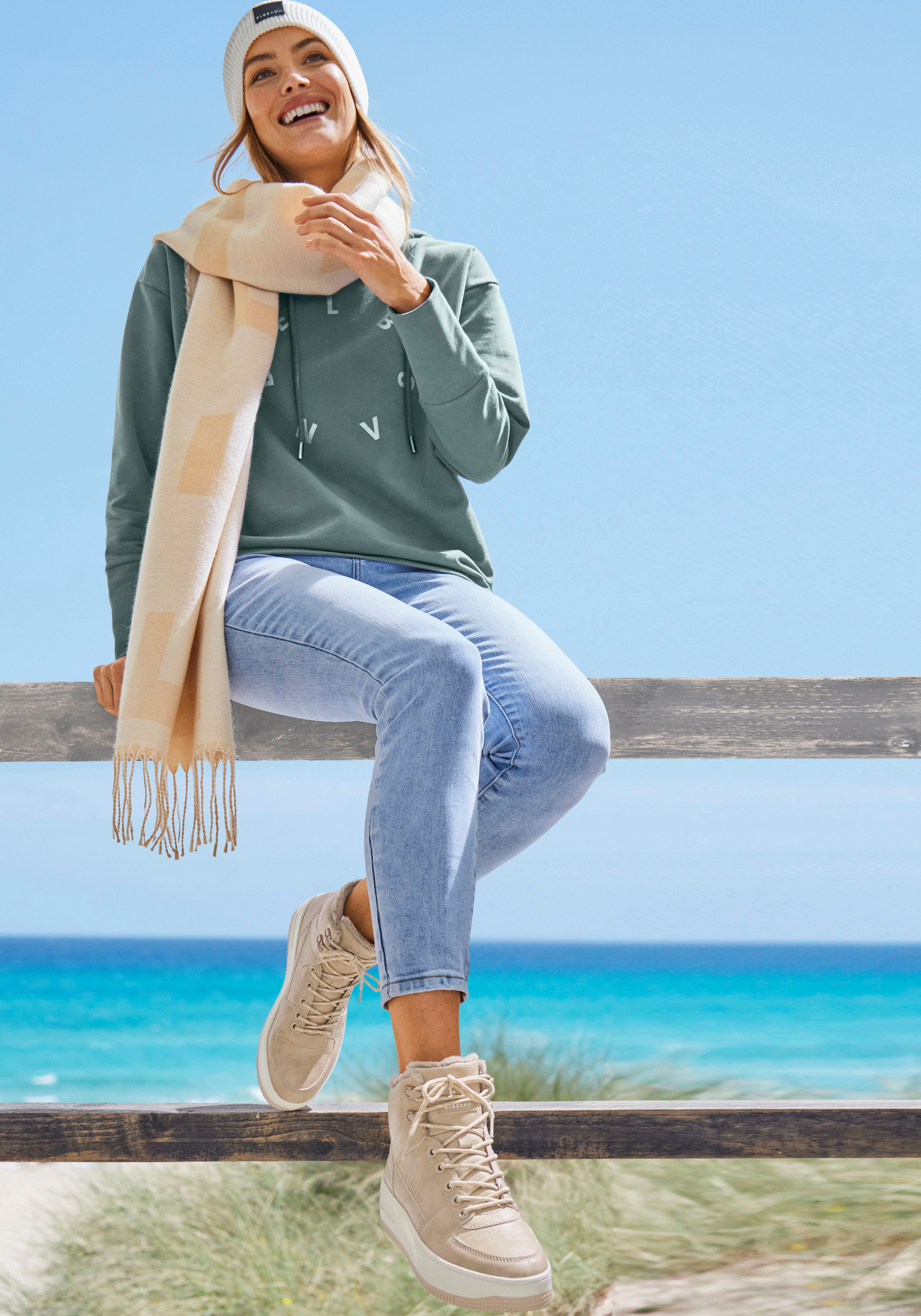 Elbsand Sneakers met knuffelig warm voering, vrijetijdsschoen, lage schoen, high top sneaker