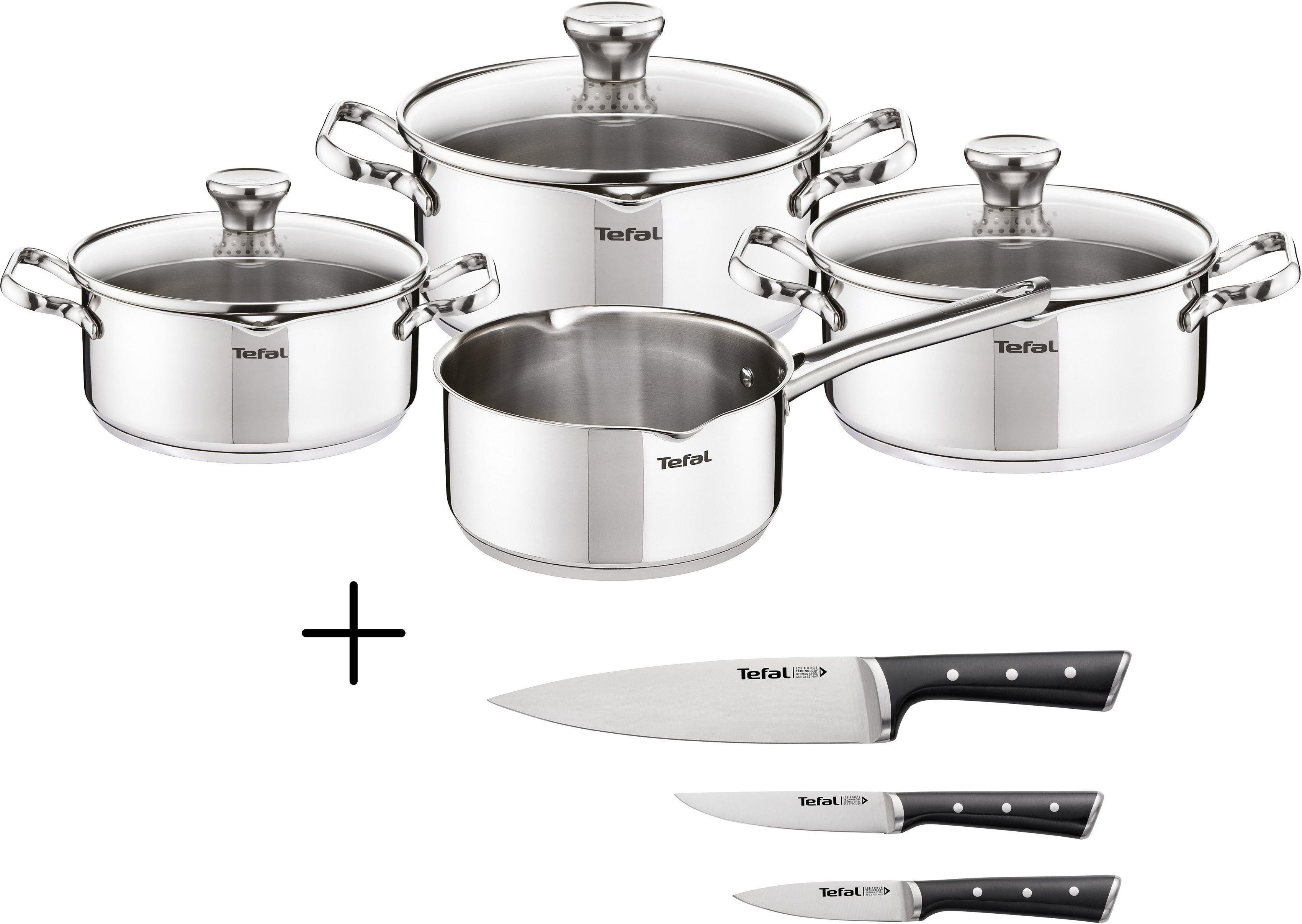 Tefal Pannenset Duetto + Ice Force (set, 10-delig)