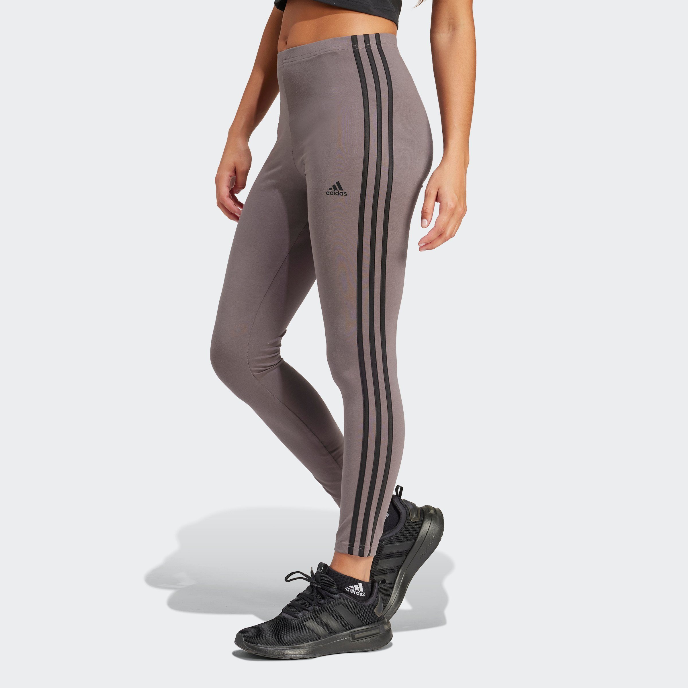 adidas Sportswear Legging W 3S HW LG (1-delig) dames broeken maat S bruin
