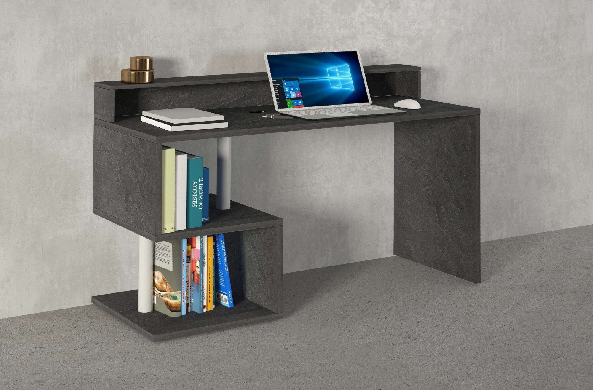 INOSIGN Bureau Essence, modern ontwerp in verschillende breedtes, met en zonder monitorsteun, gemaakt in italië