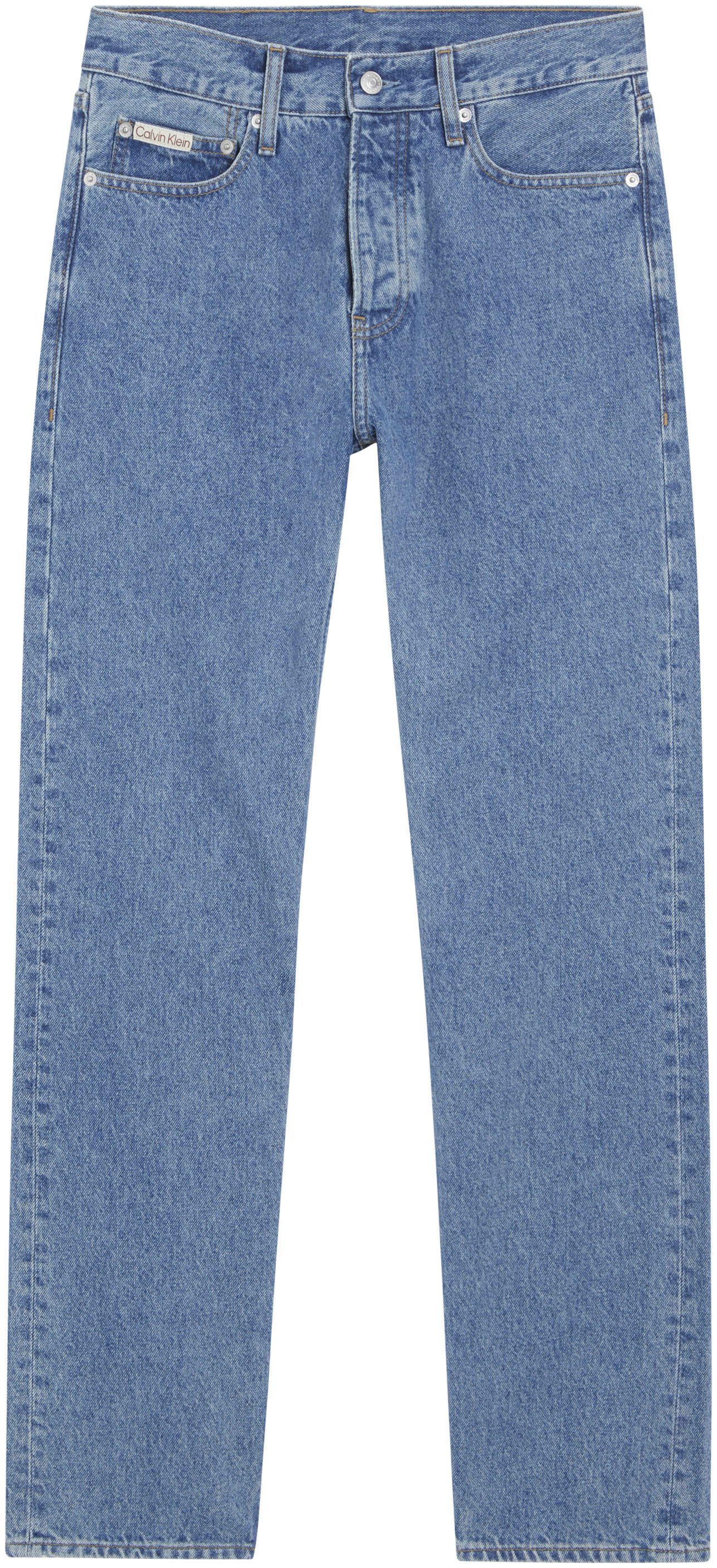 Calvin Klein Straight jeans STANDARD STRAIGHT Muntzakje logo borduursel