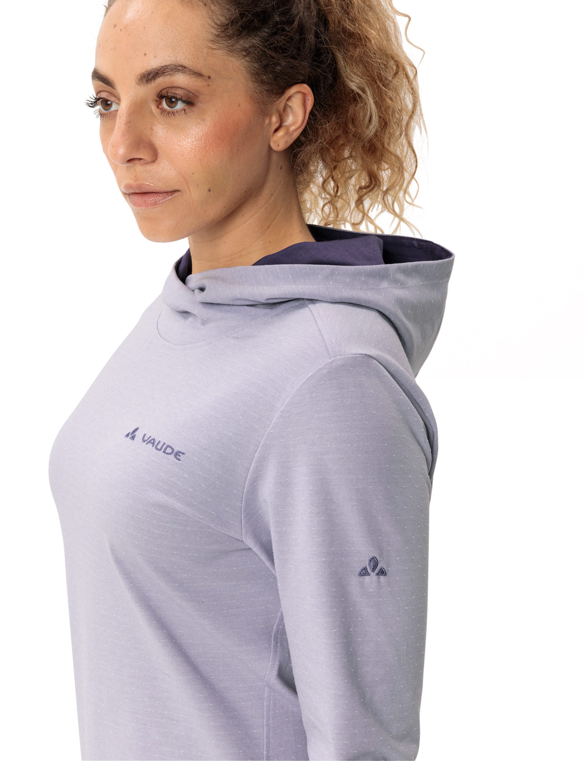 VAUDE Hoodie WOMEN'S TUENNO PULLOVER Logo-embossing op de arm (1-delig)