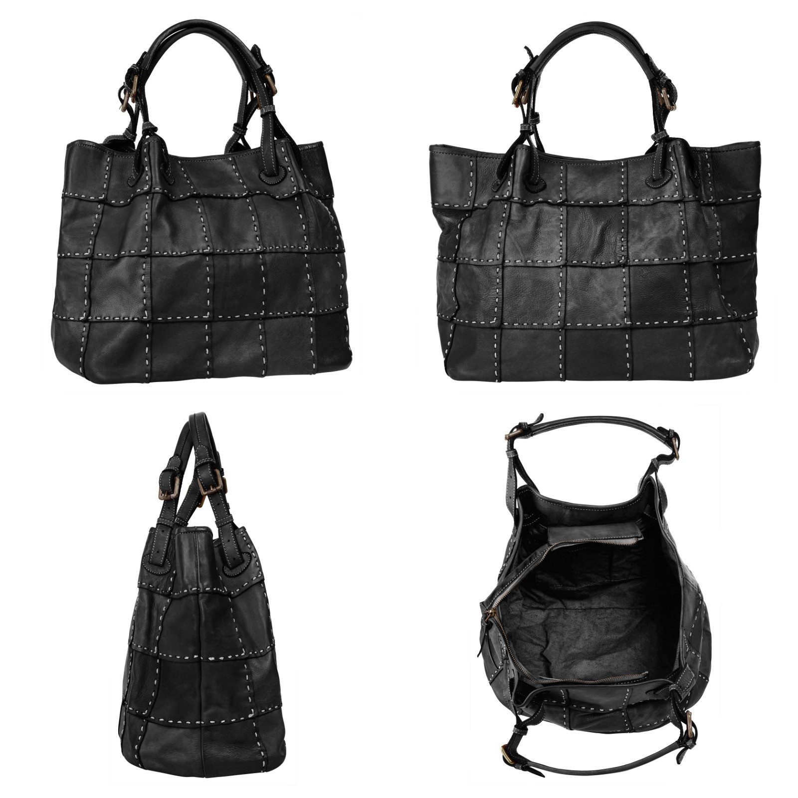 Samantha Look Shopper echt leer, made in italy