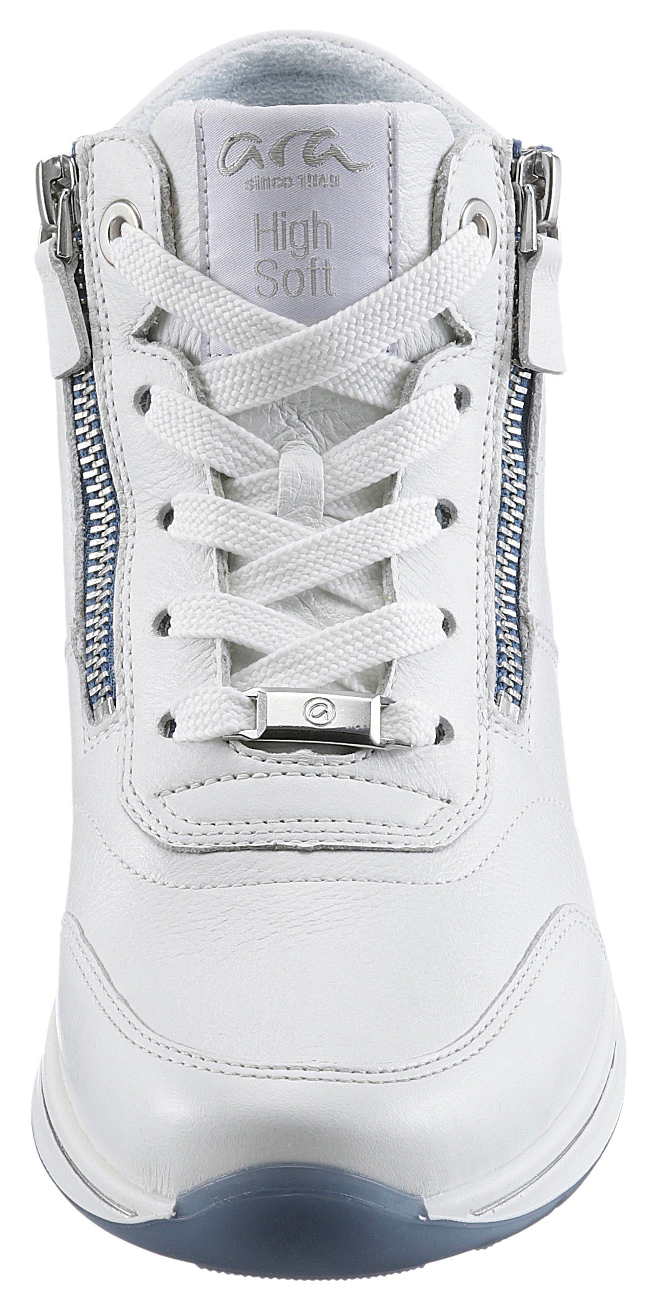 Ara Hoge veterschoenen OSAKA high top sneaker, veterschoen, vrijetijdsschoen in comfortwijdte g