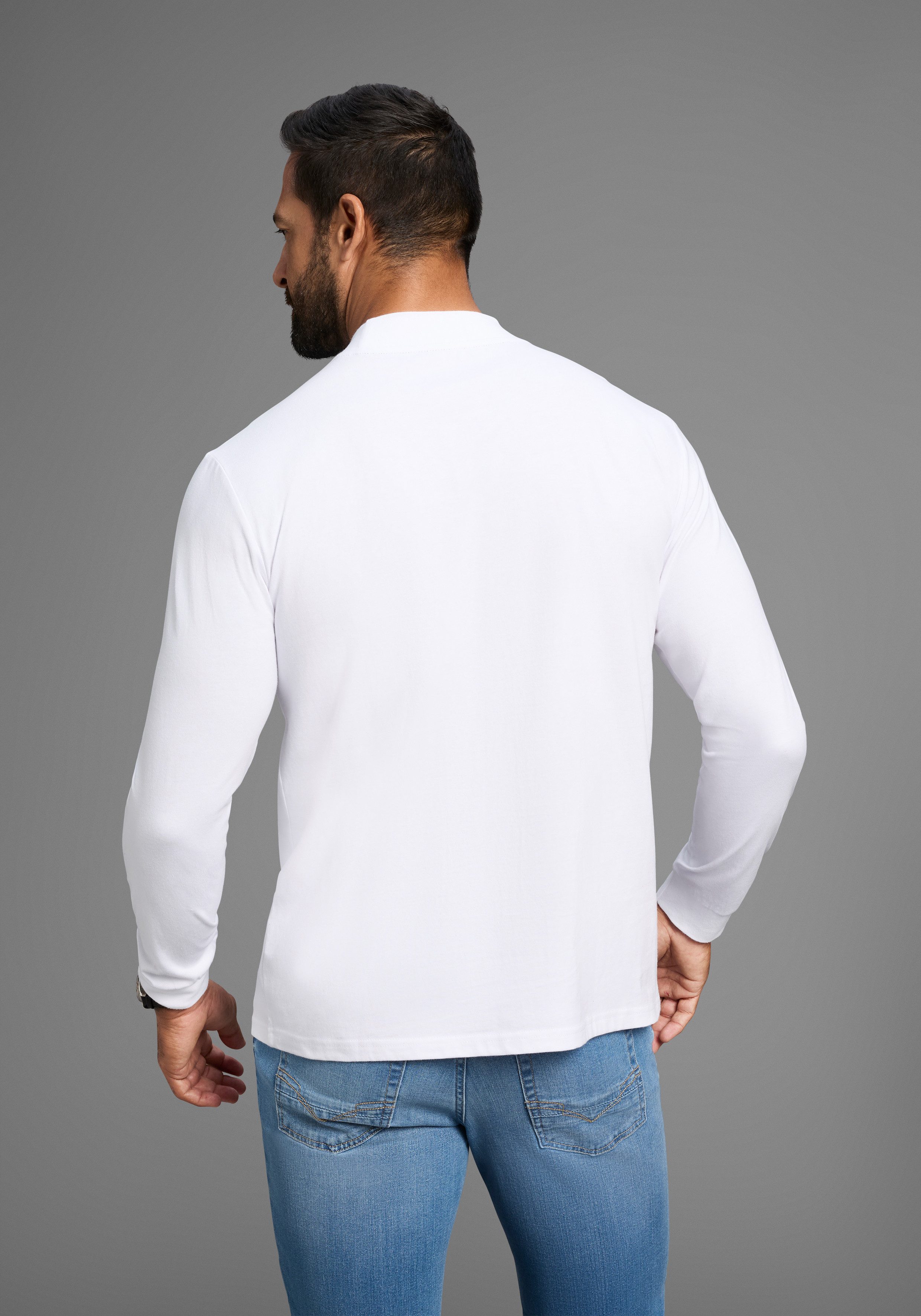 Man's World Shirt met staande kraag Nieuwe collectie!
