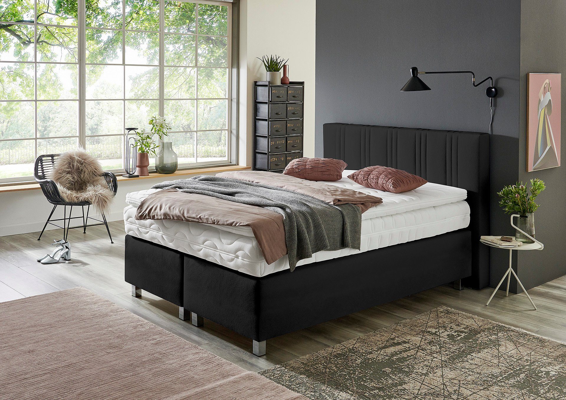 Westfalia Polsterbetten Boxspring naar keuze met bedkist en topmatras