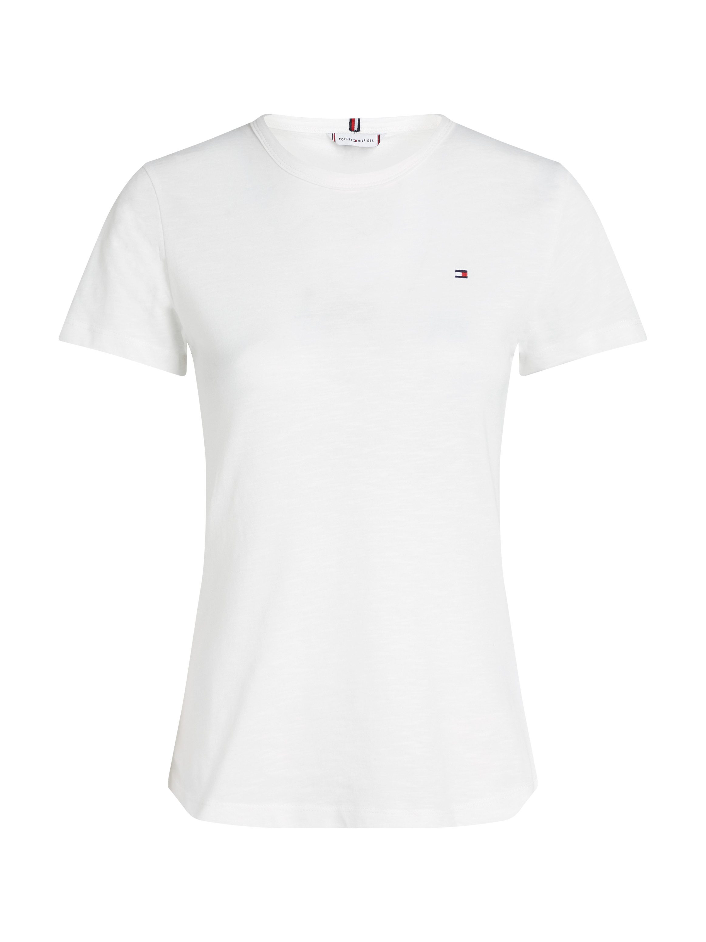 Tommy Hilfiger Shirt met ronde hals 1985 SLIM SLUB C-NK SS