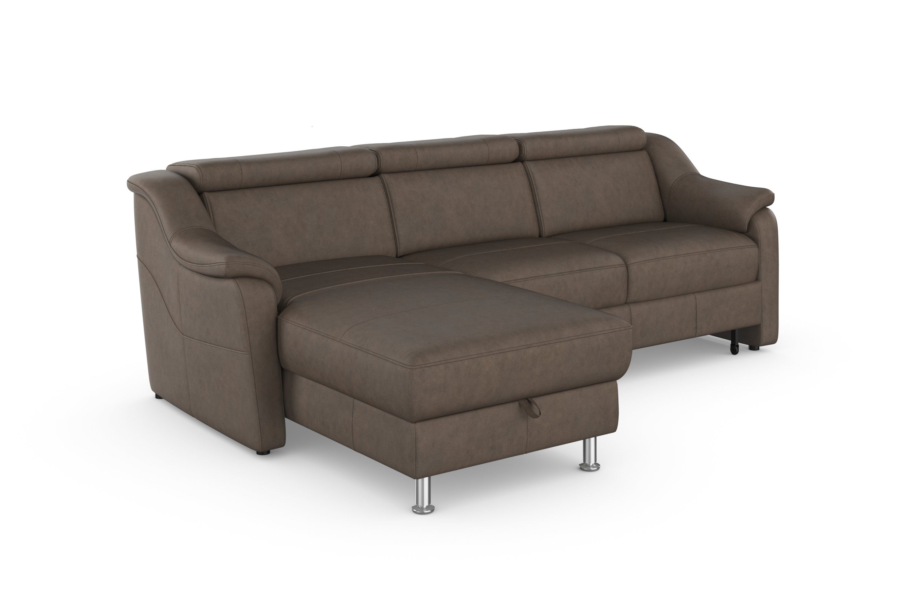 sit&more Hoekbank Freetown L-vorm met verstelbare hoofdsteun en comfortabele binnenvering