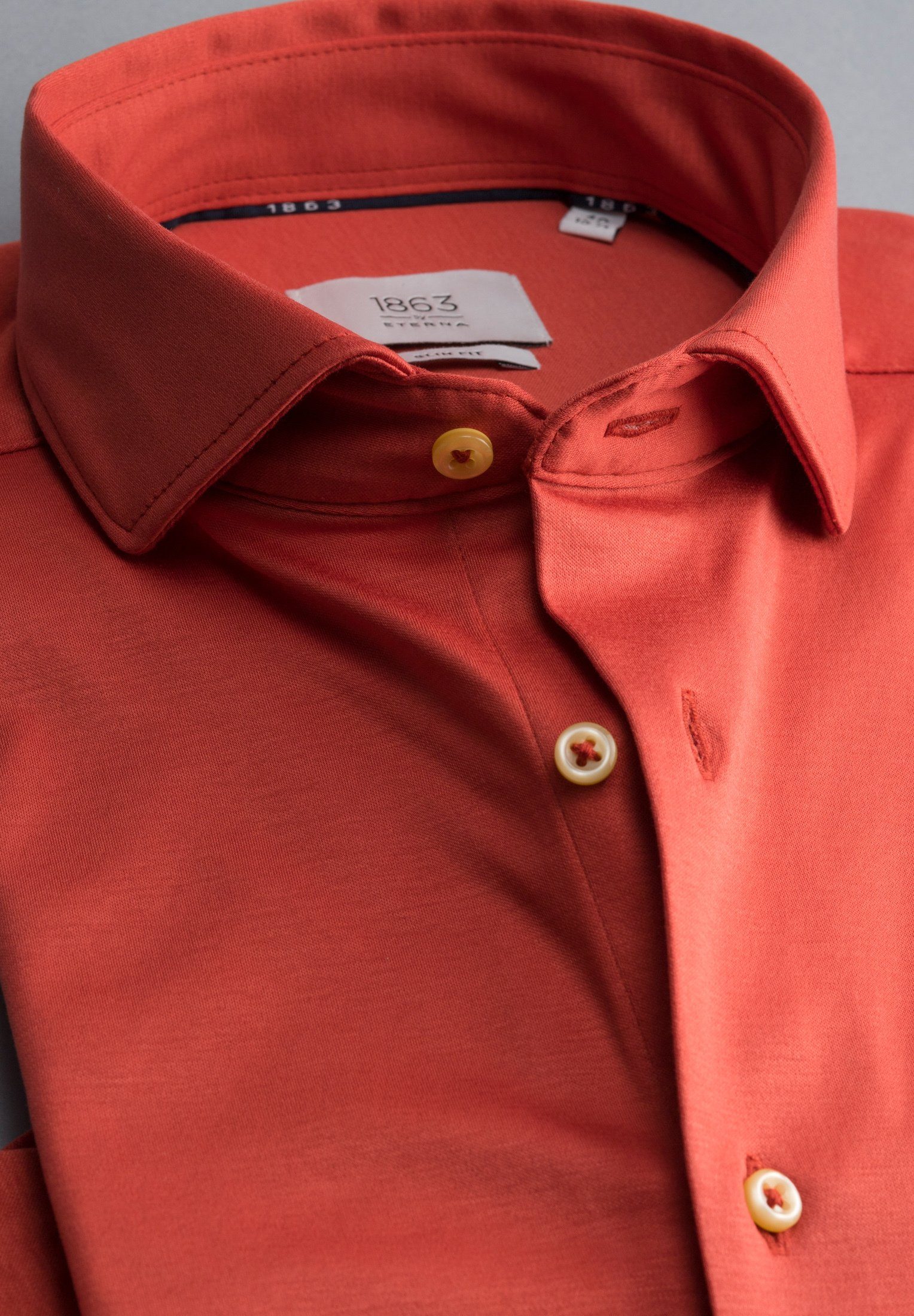 Eterna Overhemd met lange mouwen Slim fit NON IRON (strijkvrij)