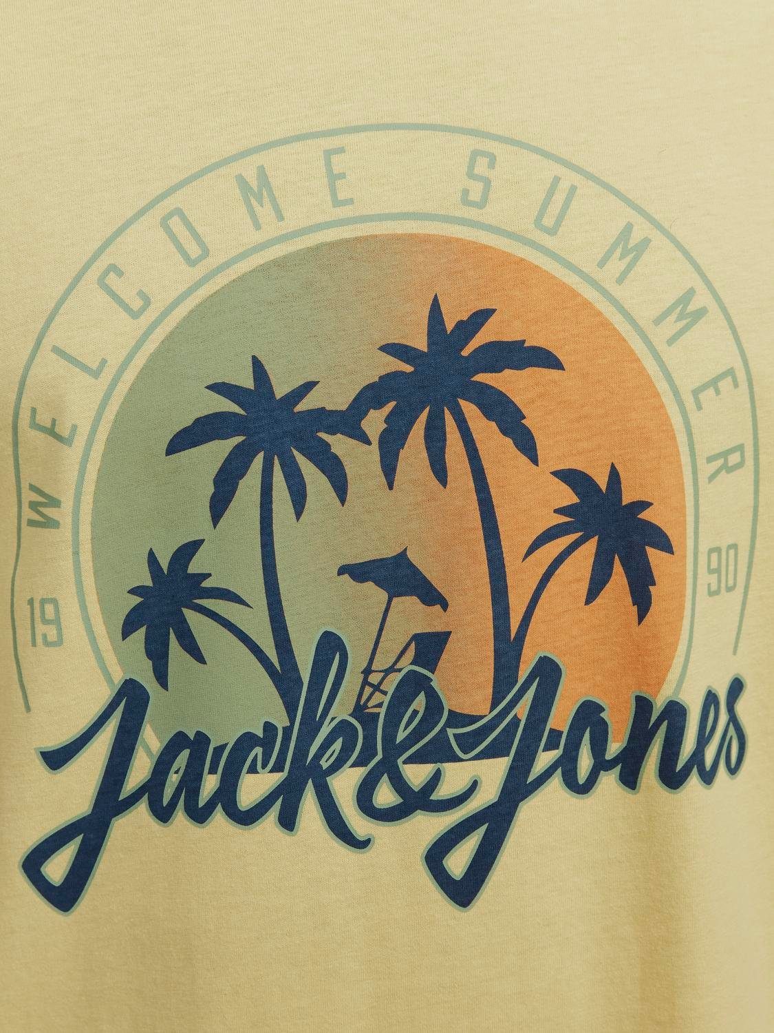Jack & Jones Shirt met korte mouwen JJSUMMER VIBE TEE SS CREW NECK LN