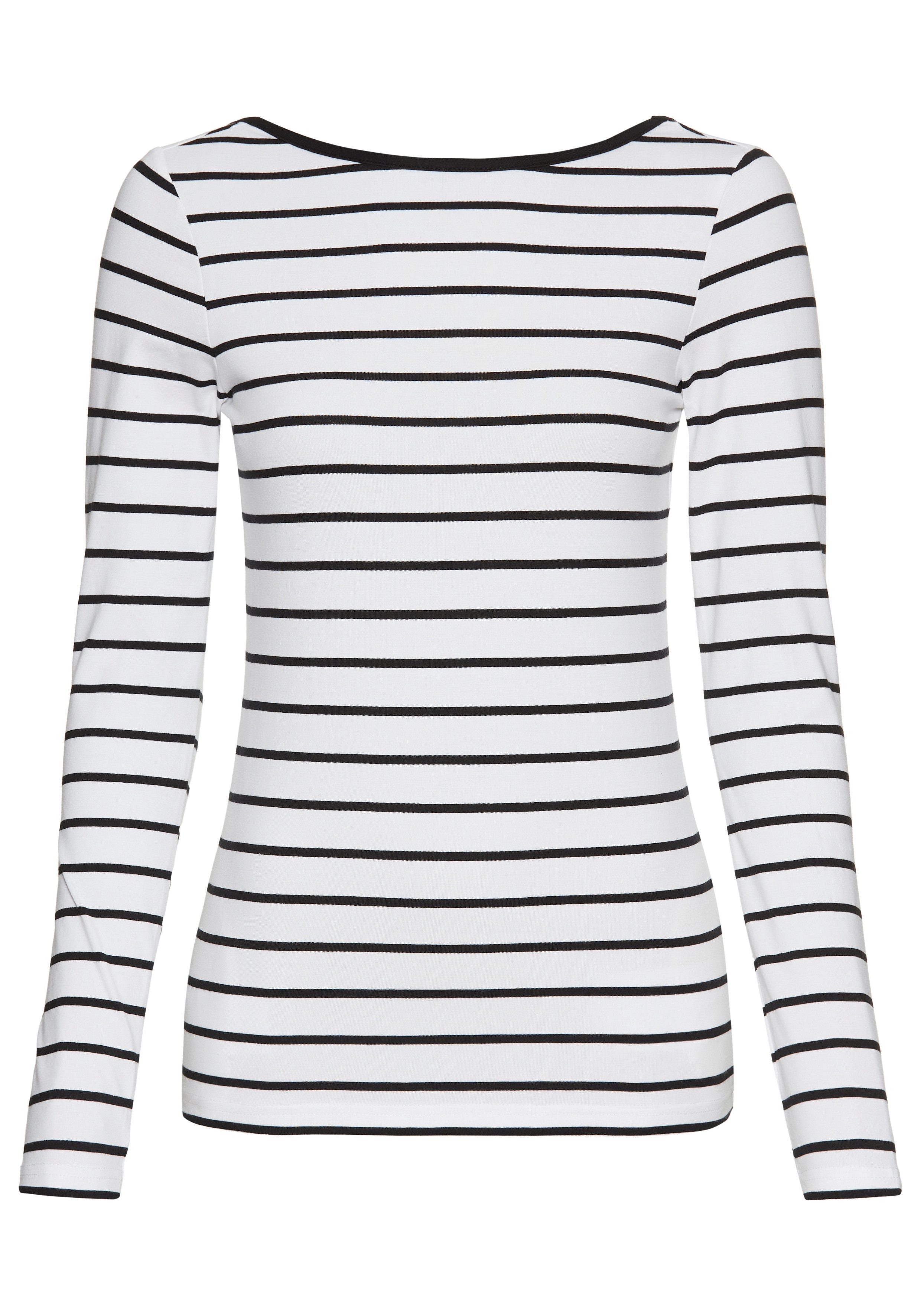Laura Scott Shirt met lange mouwen met lage ruglijn