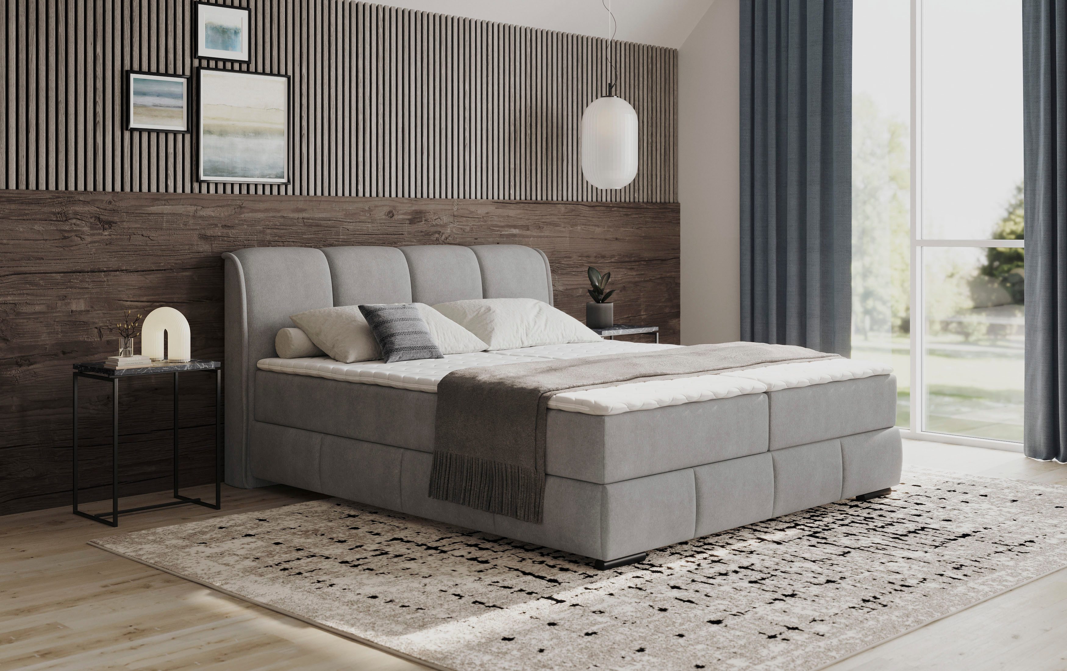 INOSIGN Boxspring Bethany met bedkist incl. matras Topmatras en sierkussen in verschillende hardheden beschikbaar