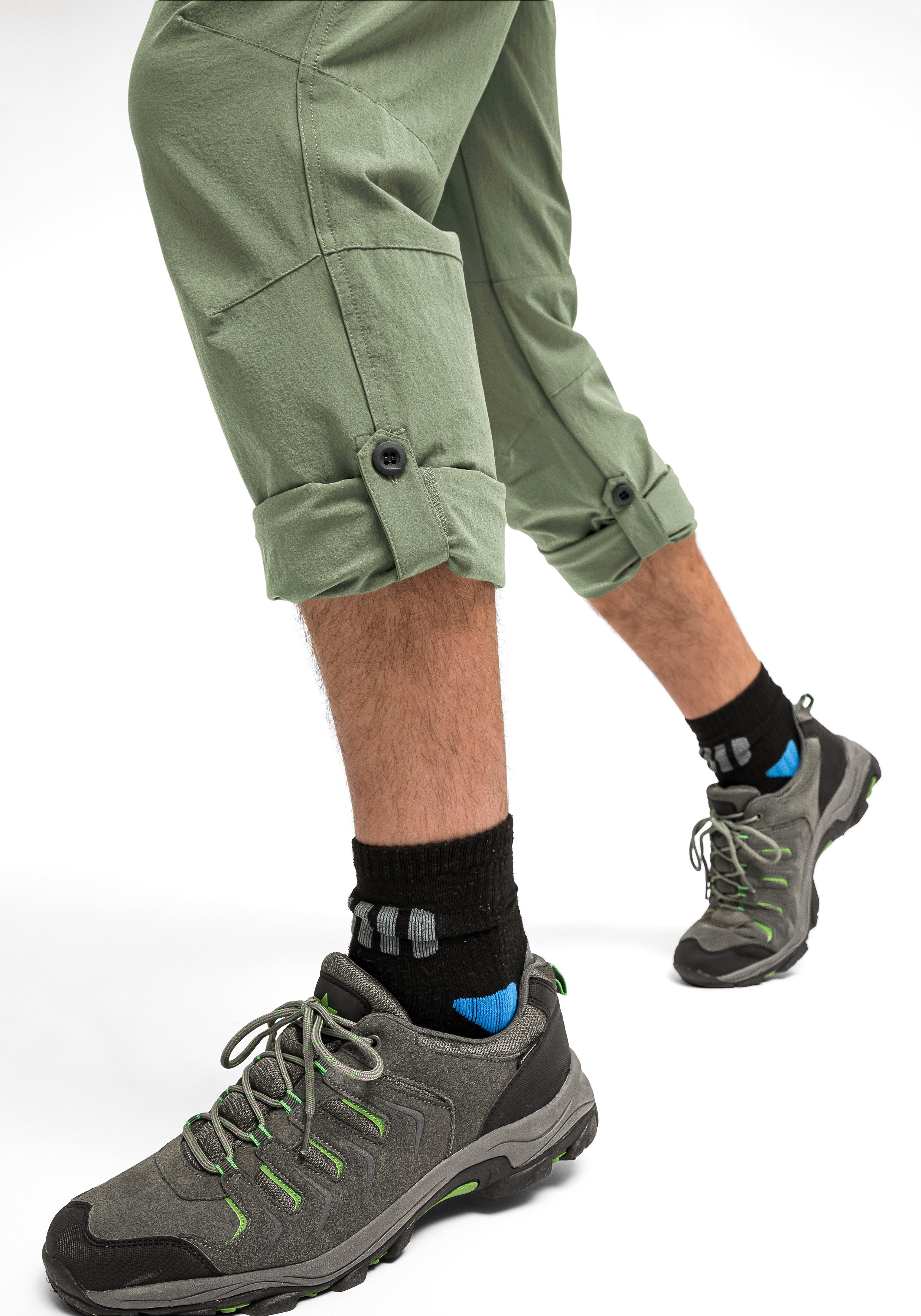 Maier Sports Functionele broek Nil Herenwandelbroek, ventilerende outdoorbroek met oprolfunctie