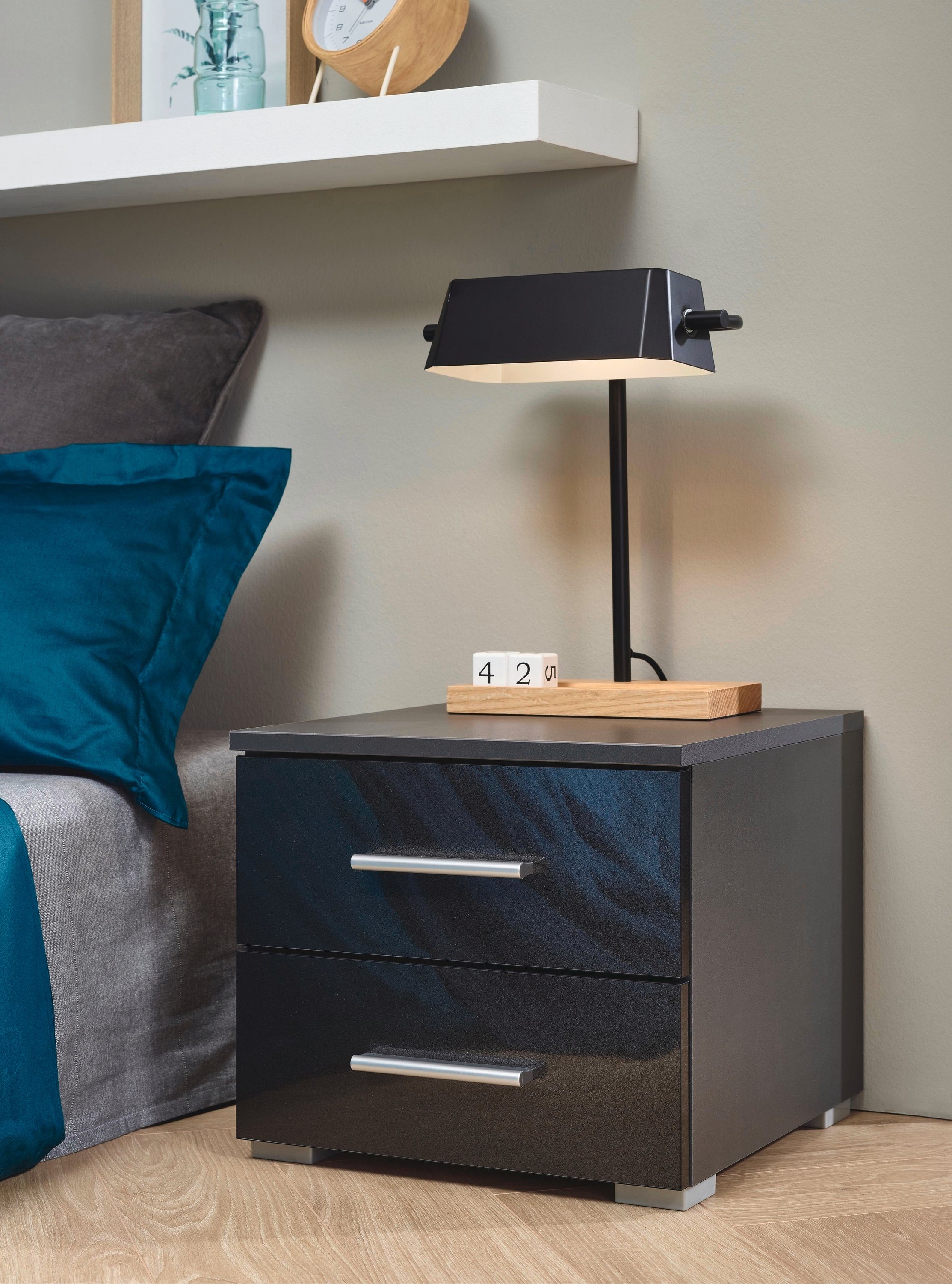 rauch Nachtkastje Base set van 2, optioneel met modern hoogglanzend front (set)