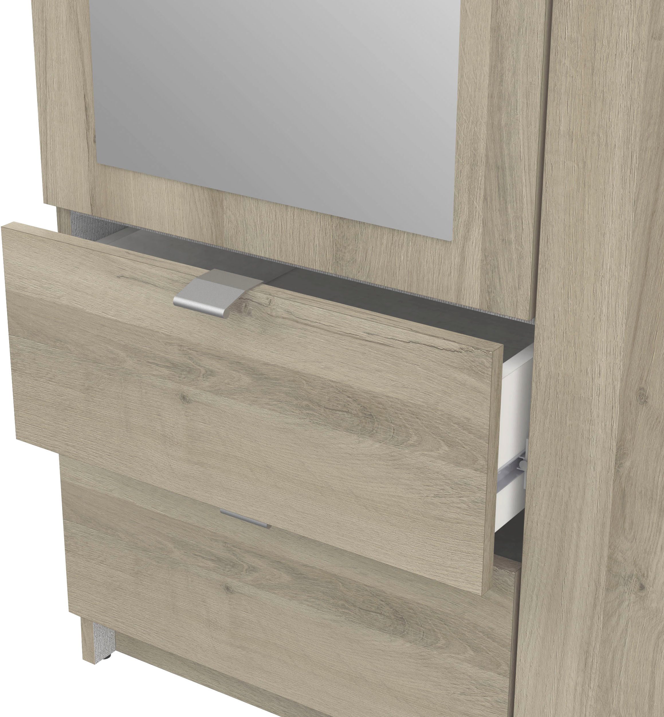 Demeyere GROUP Kledingkast Mellie KAST 2-DEUR 1 SPIEGEL 2 LADES