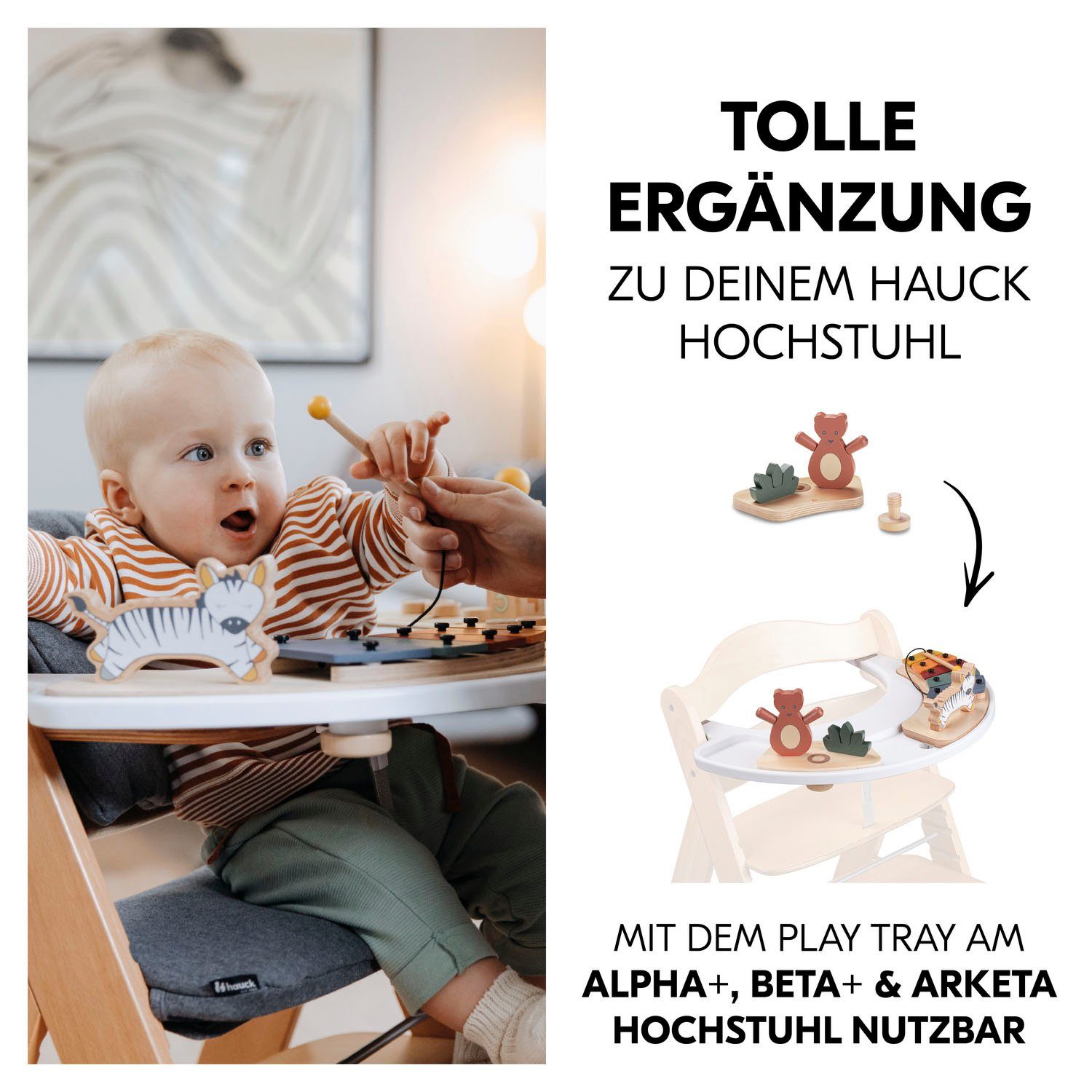 Hauck Grijpspeeltje Play Shaking S Bear FSC®- beschermt bos - wereldwijd